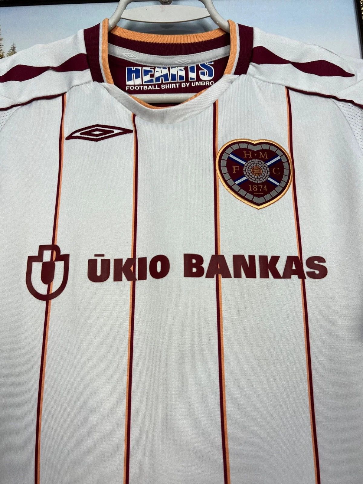 Umbro Heart Midlothian football shirt #10 Kingston Jersey Boys Size US XXS / EU 40 - 3 Thumbnail