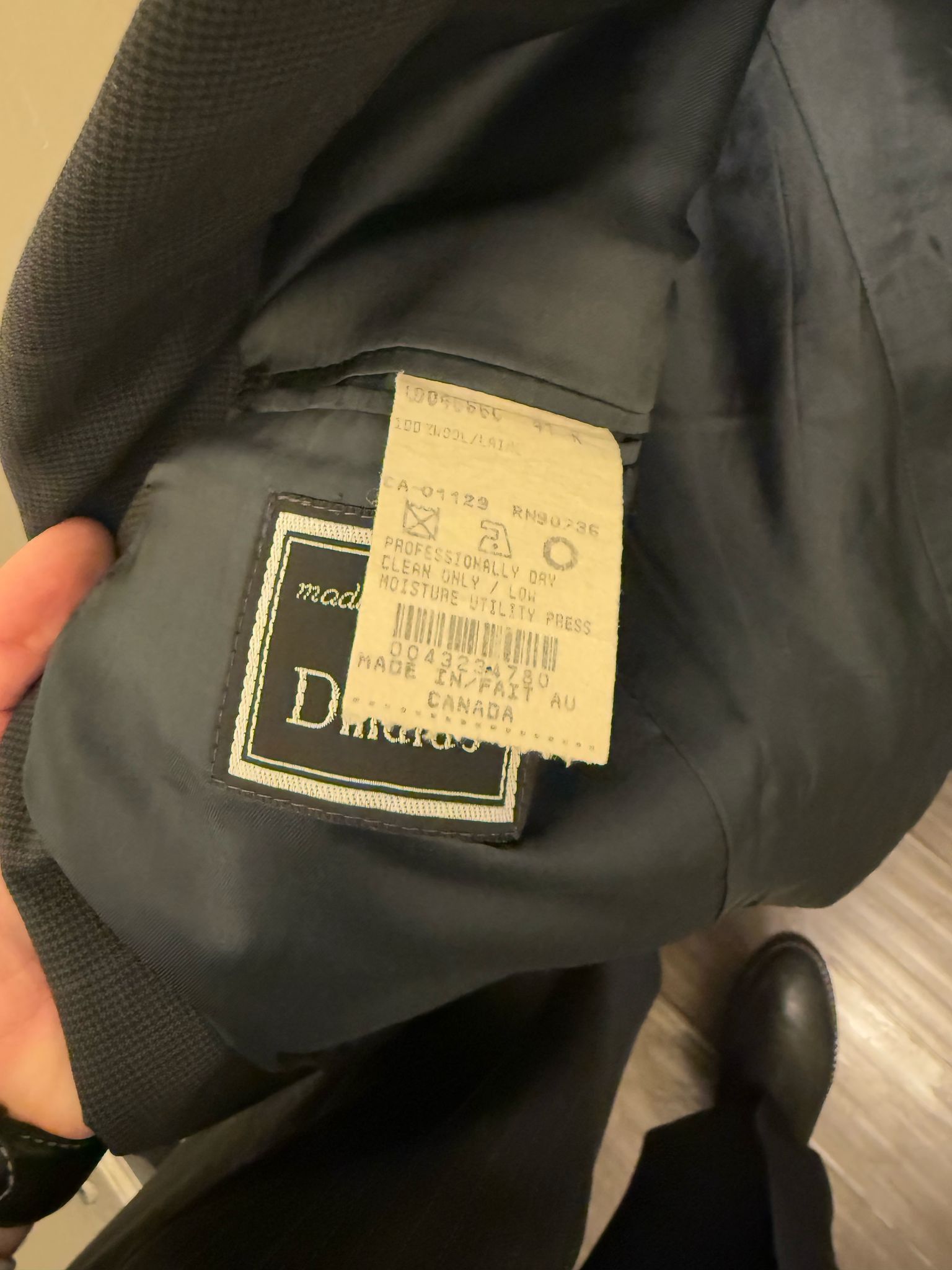 Ralph Lauren Ralph Lauren Wool Blazer – Gray Check Pattern – 100% Wool Size 40R - 4 Thumbnail