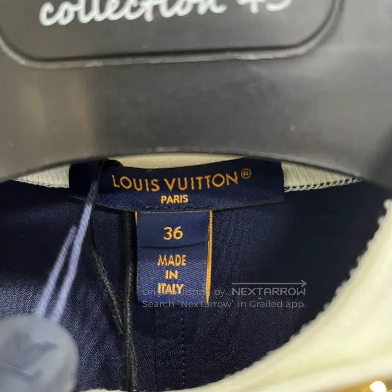 Louis Vuitton Louis Vuitton 25 New Blue Color-Block Stand Neck Button Mi Size XS / US 0-2 / IT 36-38 - 2 Thumbnail