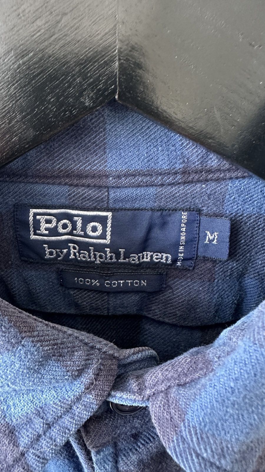 Polo Ralph Lauren Polo Ralph Lauren Blue Buffalo Plaid Flannel Shirt Workwear Size US M / EU 48-50 / 2 - 10 Thumbnail