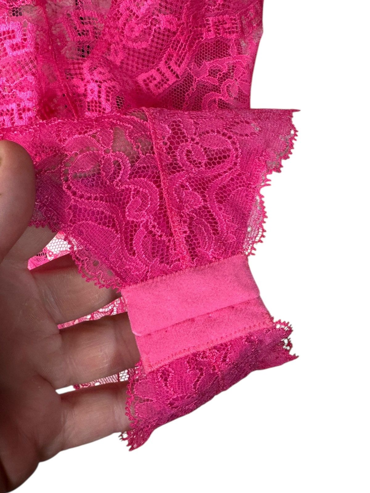 Versace Versace pink lace & satin bodysuit, new with tags Size L / US 10 / IT 46 - 5 Thumbnail