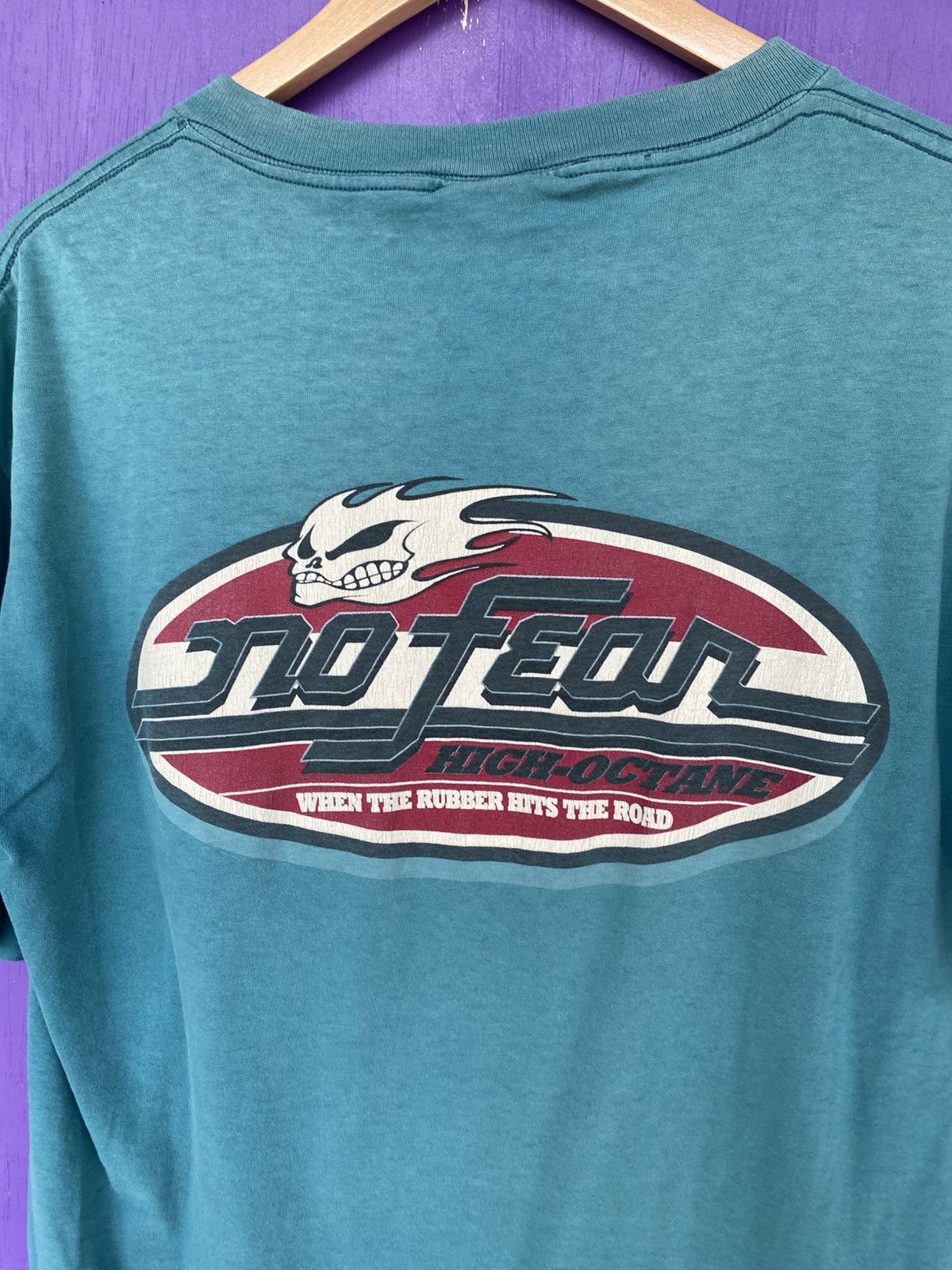 No Fear Vintage 90s No fear high octane faded mullet tee Size US L / EU 52-54 / 3 - 3 Thumbnail
