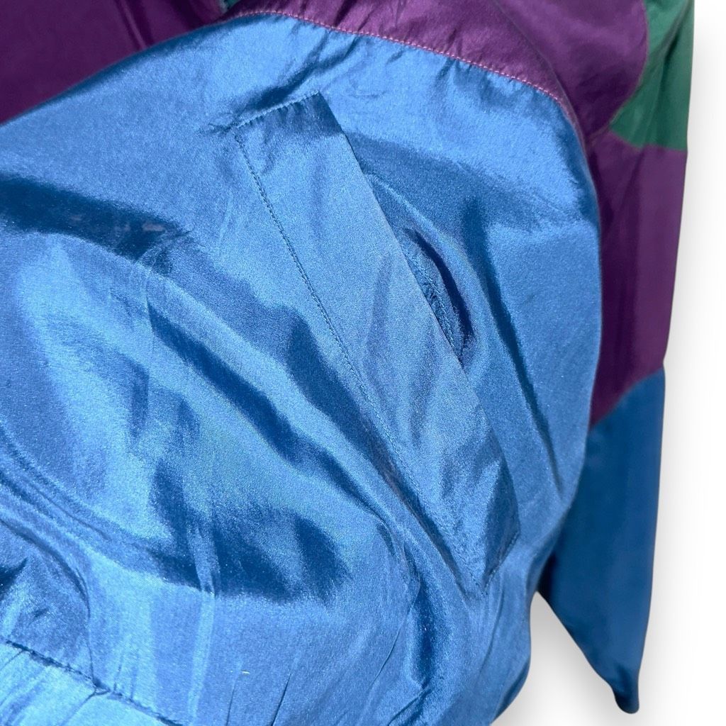Athletic Works 80s Athletic Works 100% Silk Colorblock Windbreaker Size M Size US M / EU 48-50 / 2 - 5 Thumbnail