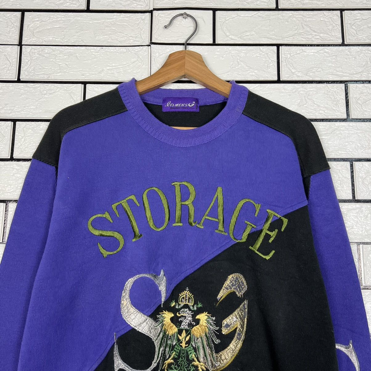 Japanese Brand Vintage Embroidered Big Logo Crewneck Sweatshirt #4176-C191 Size US M / EU 48-50 / 2 - 2 Thumbnail