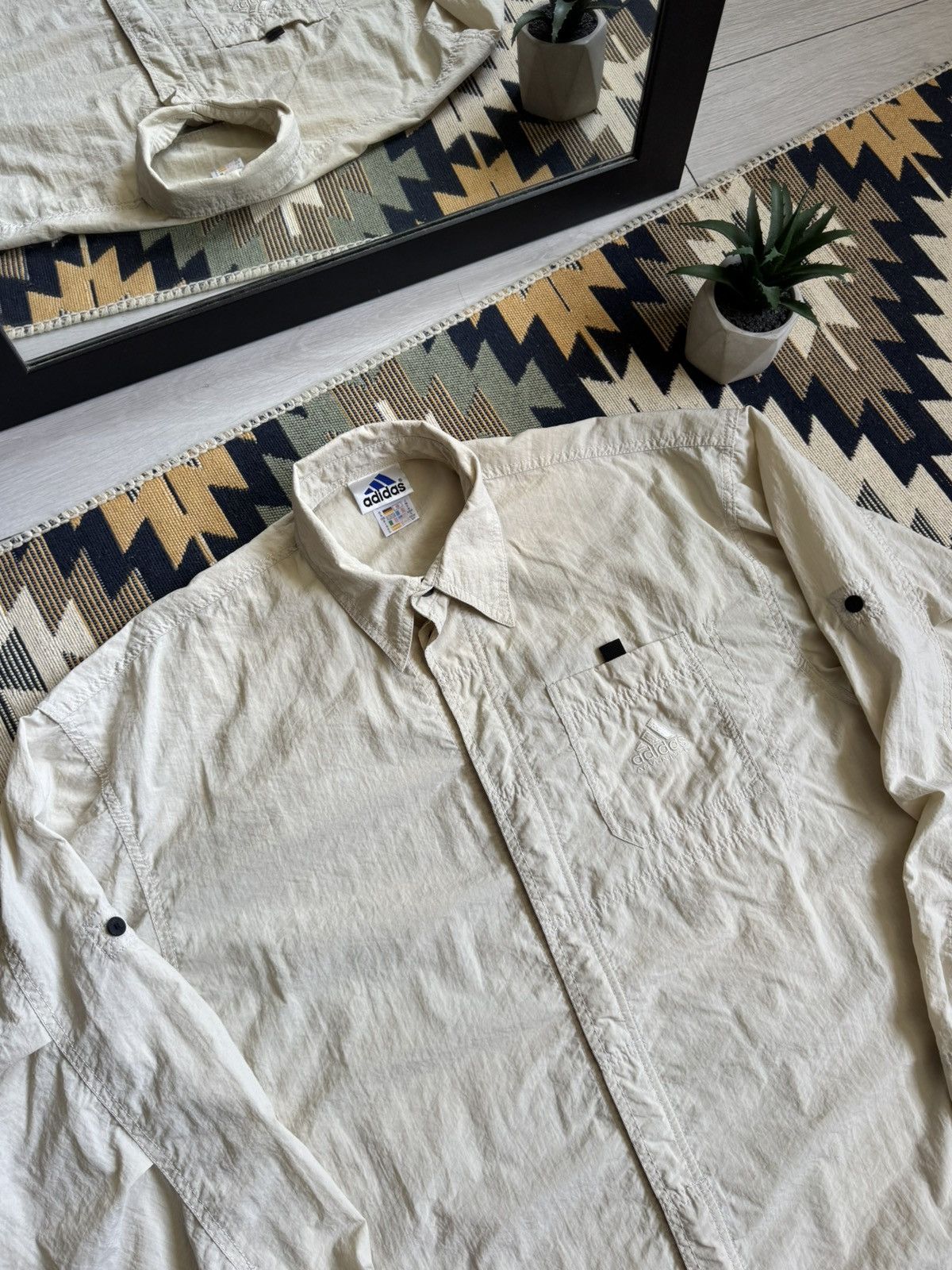 Adidas Vintage 99’ Adidas Adventure Transformer Button Up Shirt Size US M / EU 48-50 / 2 - 5 Thumbnail