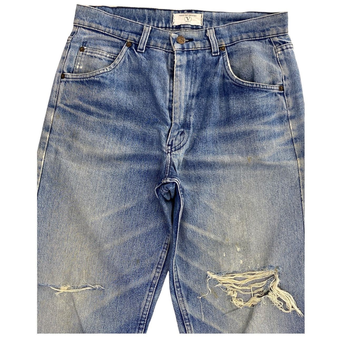 Japanese Brand Japanese Brand Faded Style Distressed Baggy Jeans Size US 32 / EU 48 - 2 Thumbnail