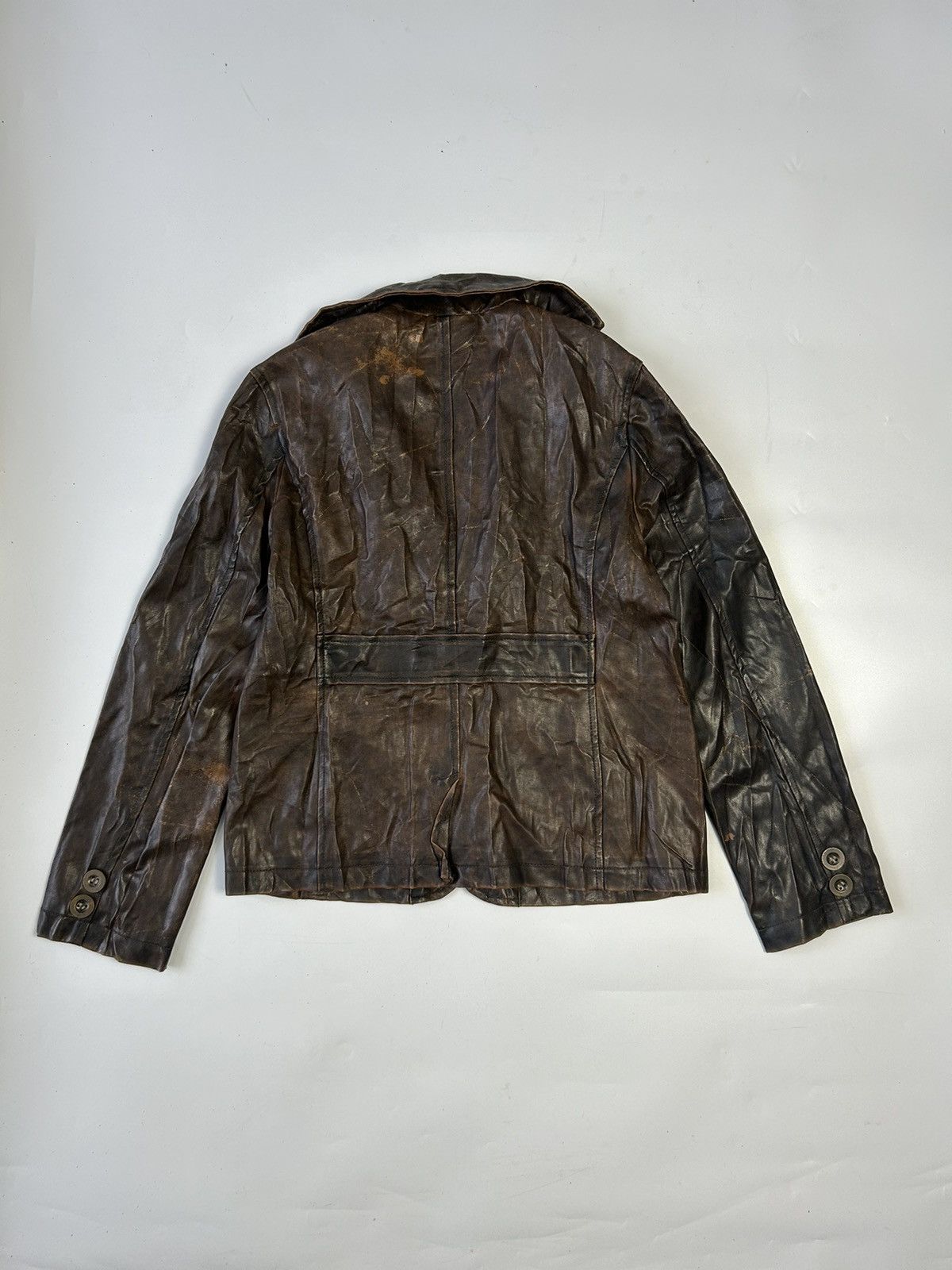 Japanese Brand ENU.KEI.TWO LEATHER JACKET Size M / US 6-8 / IT 42-44 - 3 Thumbnail