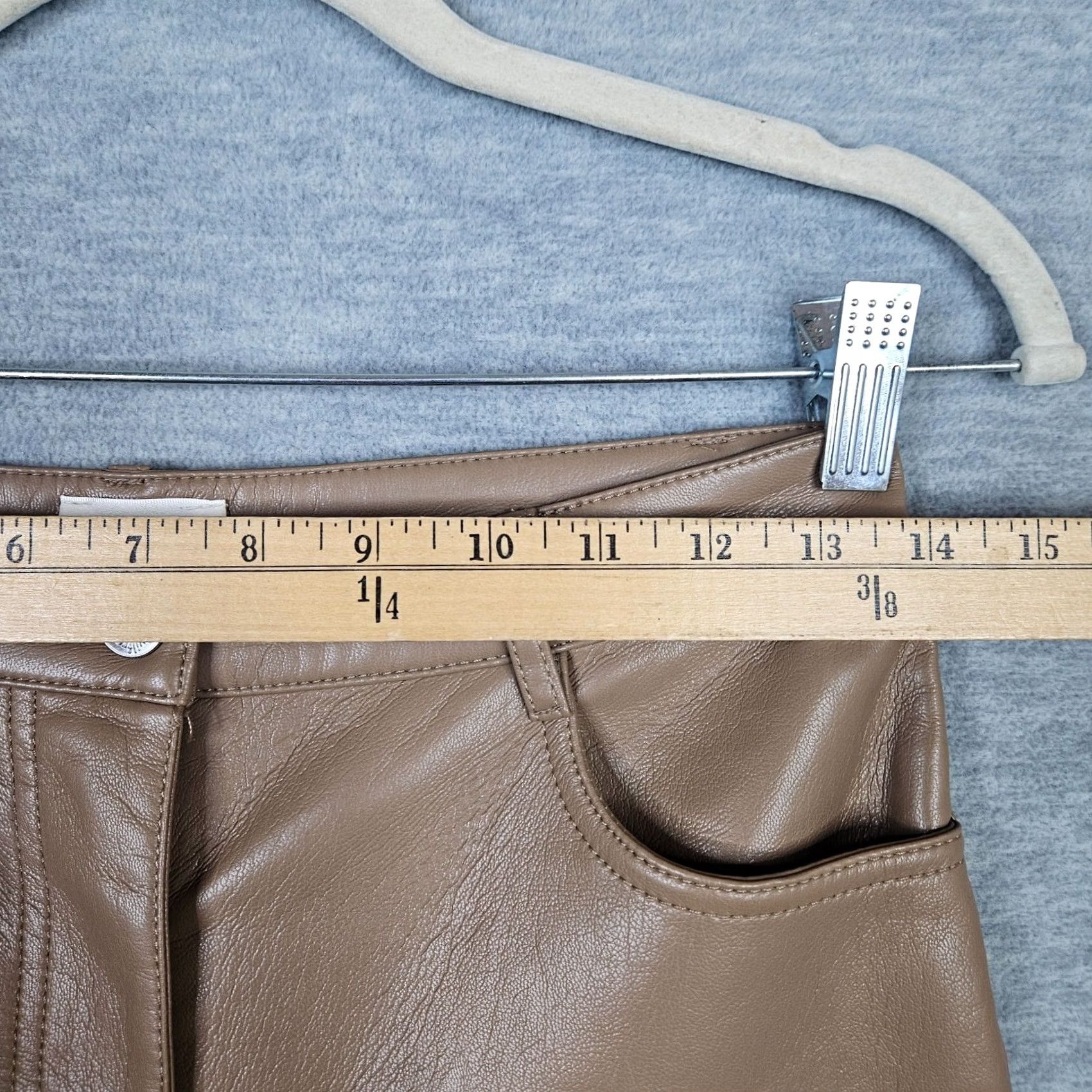 Vintage Wilfred Pant Women’s Straight Leg Camel Zip Fly Pockets Size 4 Pant Adults Beige Collection 4 Calico? Size 27" / US 4 / IT 40 - 4 Thumbnail