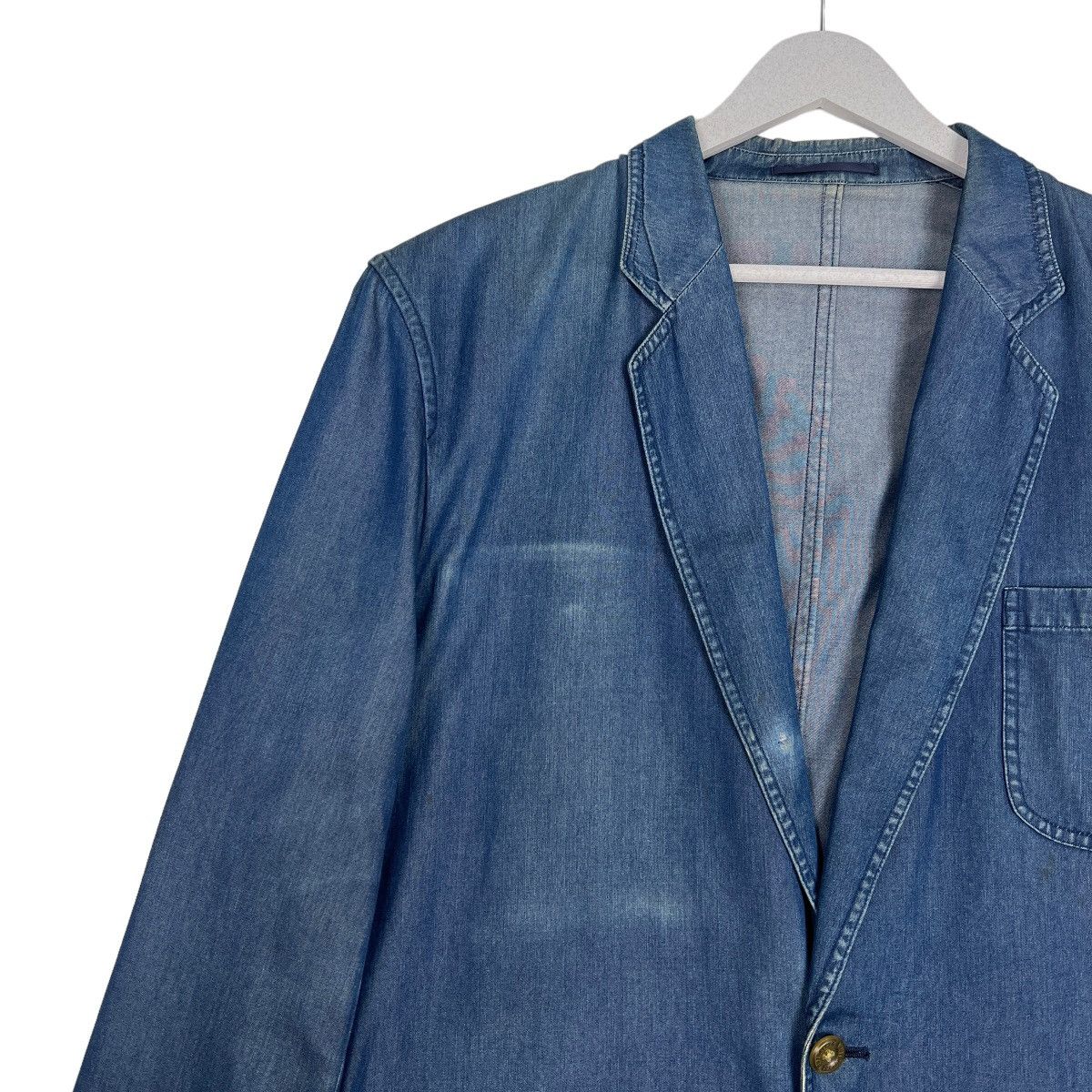 Burberry 🔥 BURBERRY DENIM BLAZER JACKET Size US M / EU 48-50 / 2 - 7 Thumbnail
