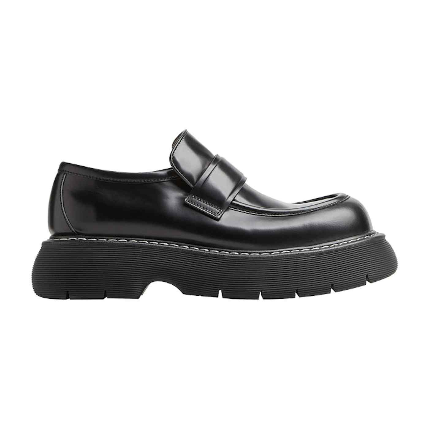 image of Bottega Veneta Black Swell Loafers Shoes, Men's (Size 7)