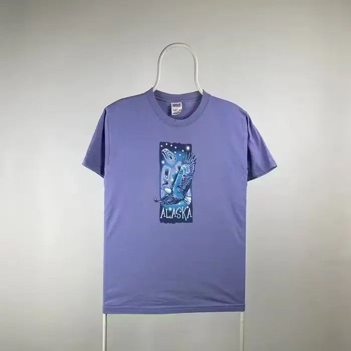 Band Tees Alaska anvil T-shirt box logo vintage made in USA Size US M / EU 48-50 / 2 - 1 Thumbnail