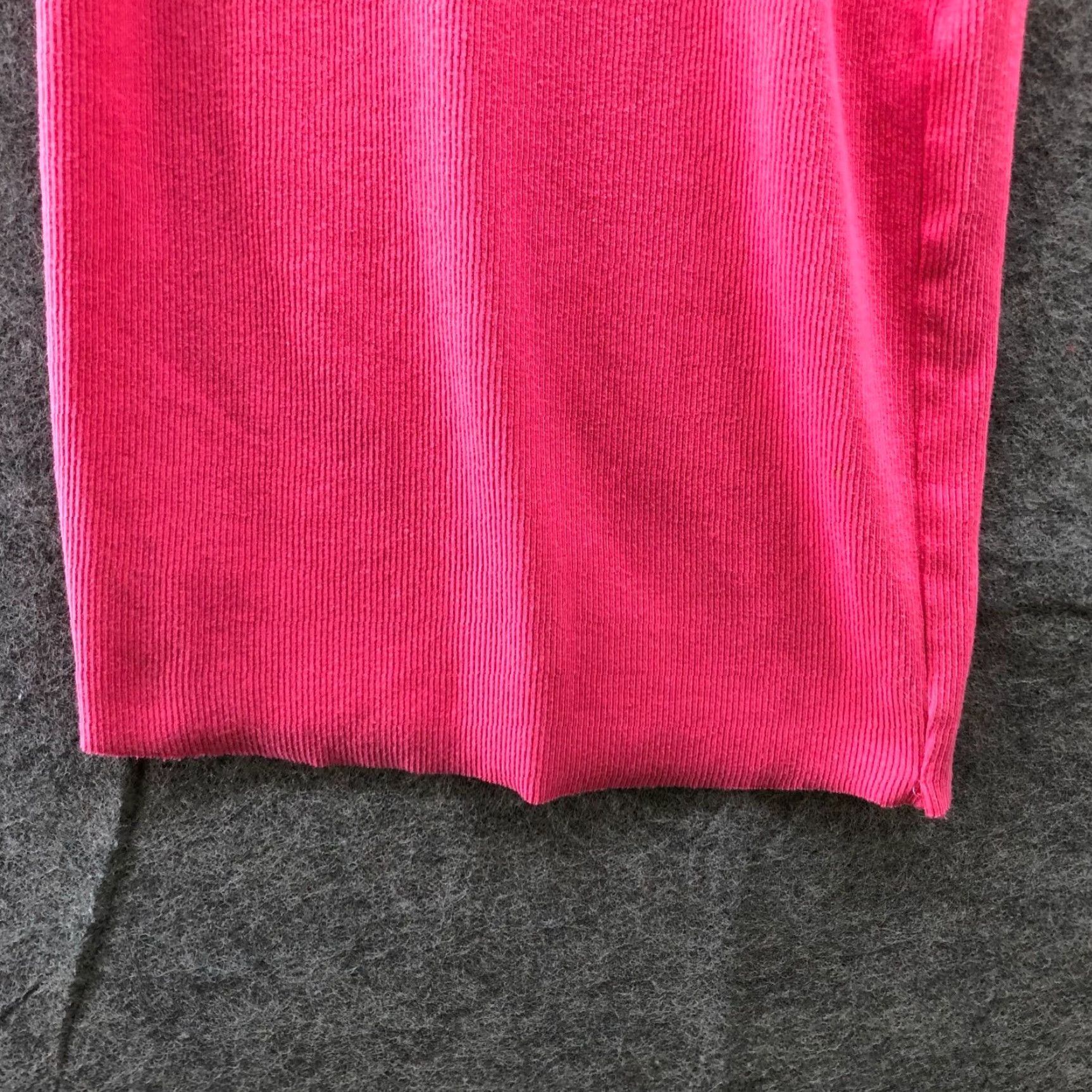 Zara Zara Women's Tank Bodycon Dress S Pink Ribbed Knit Midi/Knee Length Stretch Casual Sleeveless Pullover Size S / US 4 / IT 40 - 5 Thumbnail