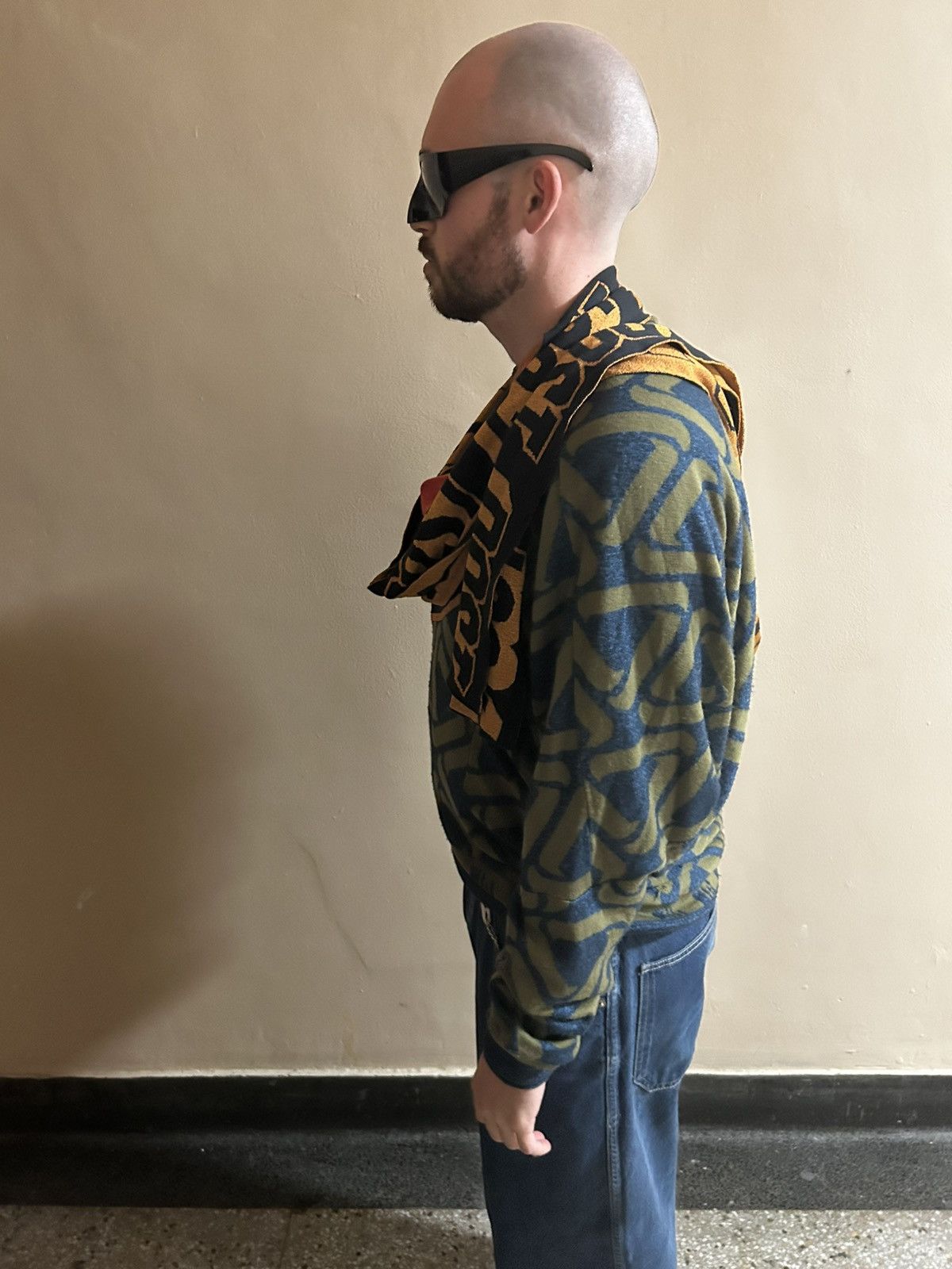 Bernhard Willhelm Bernhart Willhelm ASYMMETRICAL TWILIGHT POST SWEATER Size US M / EU 48-50 / 2 - 6 Thumbnail