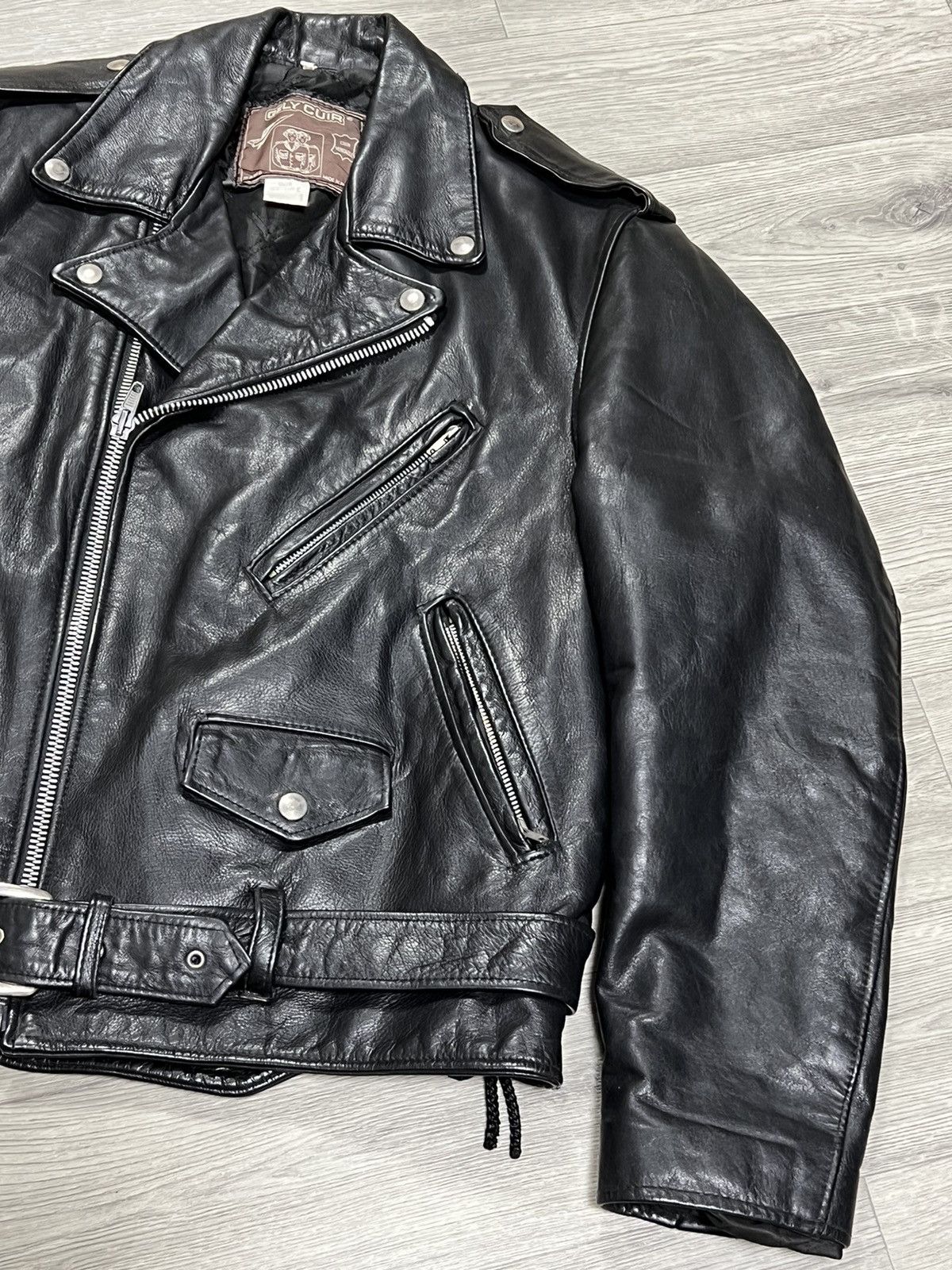 Vintage Vintage men’s leather motorcycle jacket Size US L / EU 52-54 / 3 - 2 Thumbnail