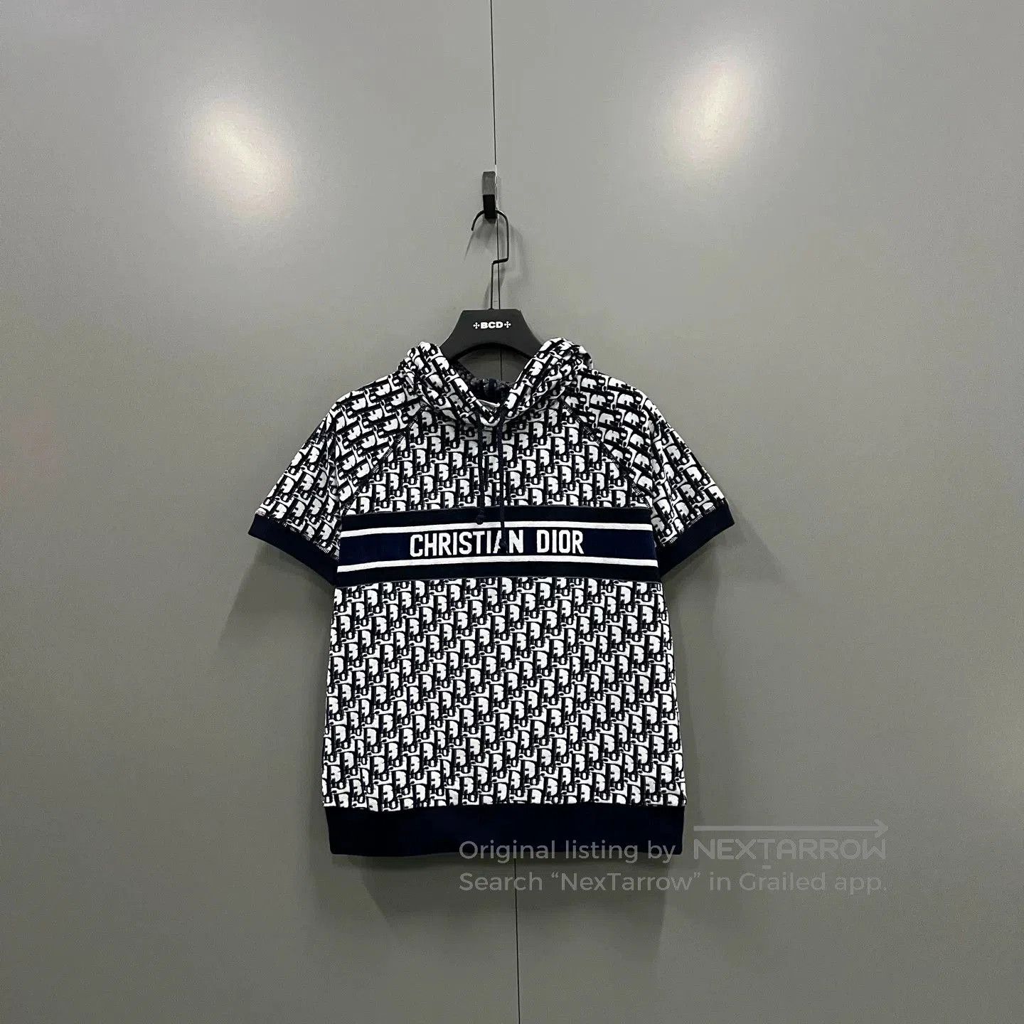 Dior Dior All-Over Monogram Short-Sleeve Hoodie. Size XS / US 0-2 / IT 36-38 - 1 Thumbnail
