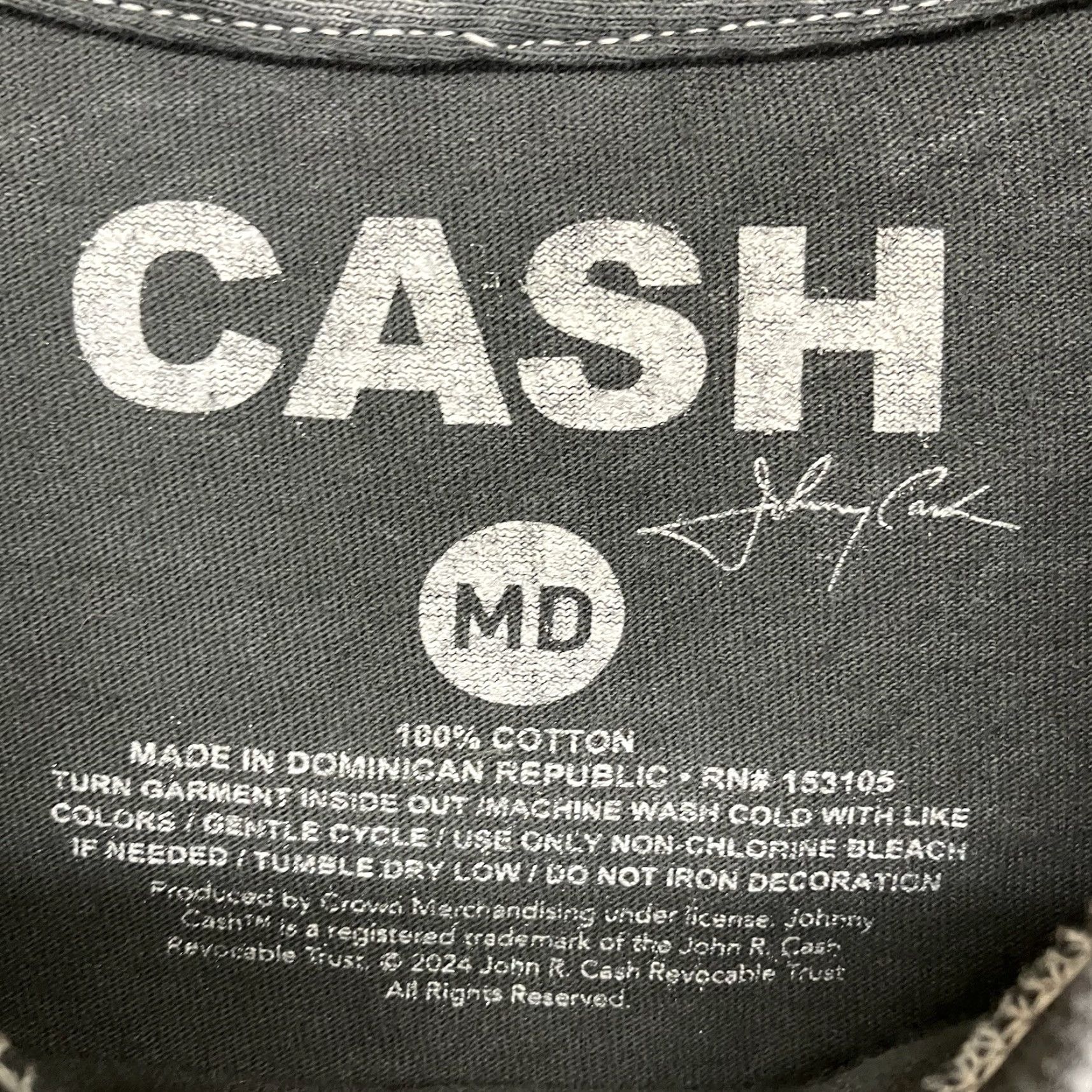 Vintage Johnny Cash Graphic T-Shirt XL Black Short Sleeve Music Retro Western Mens Size US XL / EU 56 / 4 - 3 Thumbnail