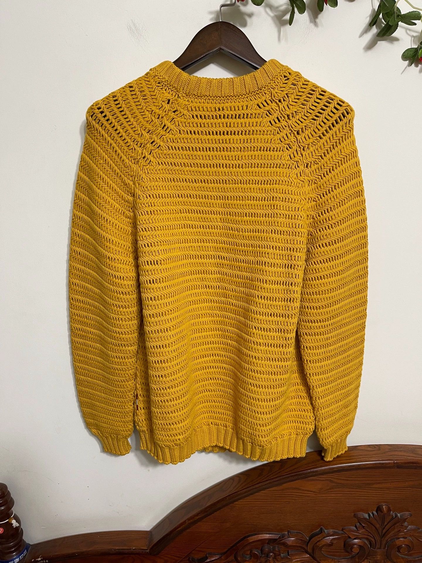 Bally Bally Mustard Yellow Oversized Chunky Knit Sweater Size 52 Size US L / EU 52-54 / 3 - 2 Thumbnail