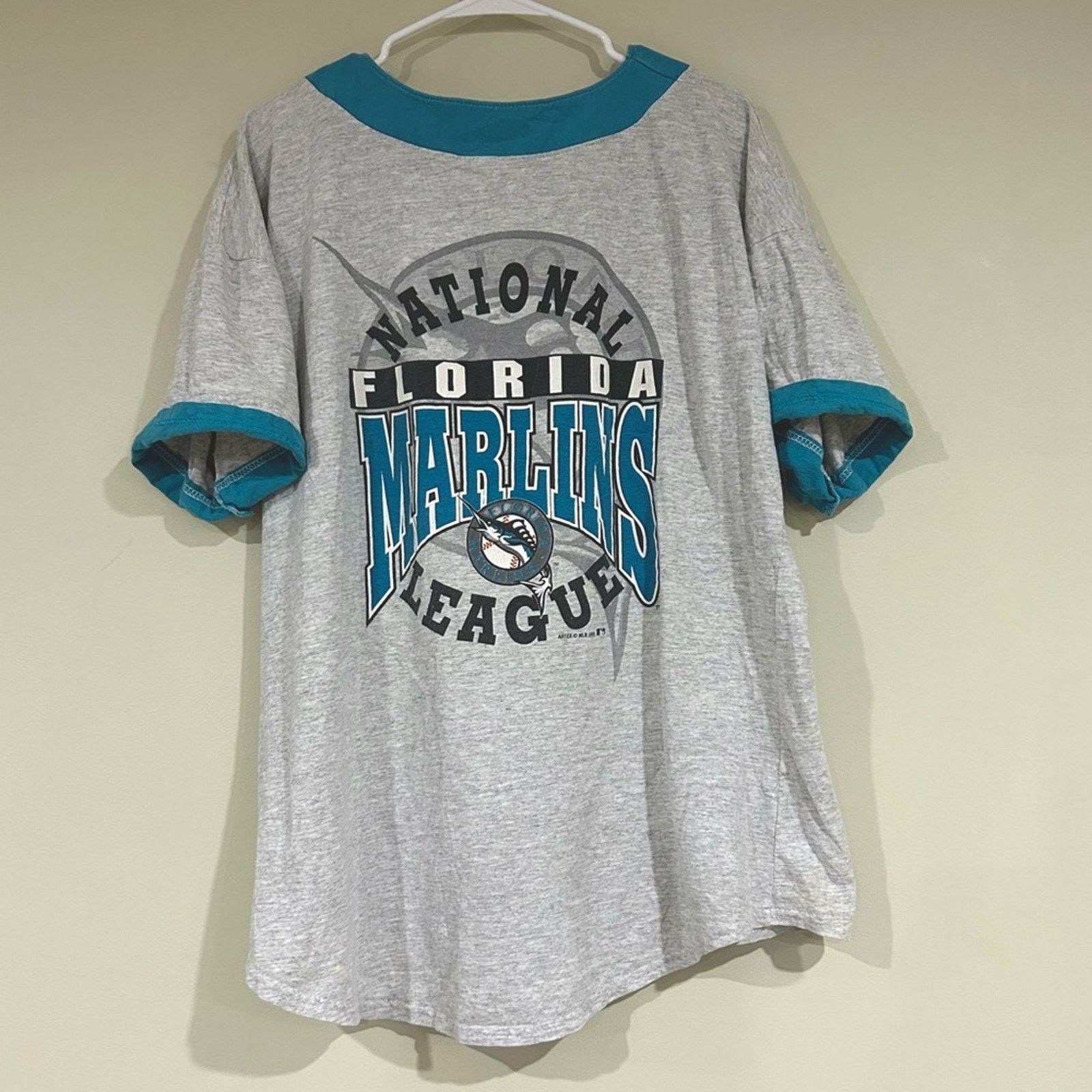Other Vintage 1993 Florida Marlins Jersey Style Shirt Size US L / EU 52-54 / 3 - 2 Thumbnail