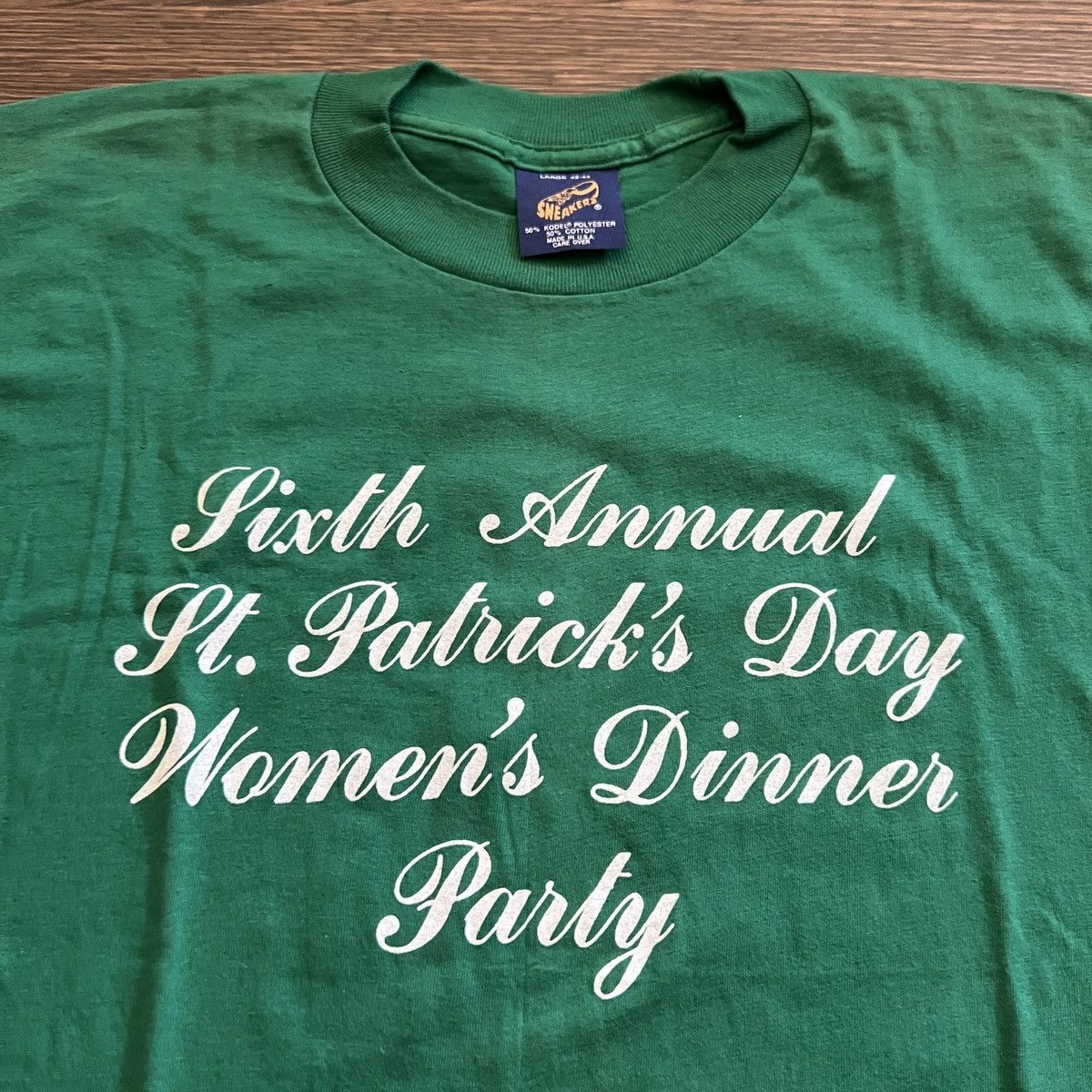 Vintage Vintage St Patrick’s Day Women’s Dinner Anti-Abortion shirt Size US L / EU 52-54 / 3 - 4 Thumbnail