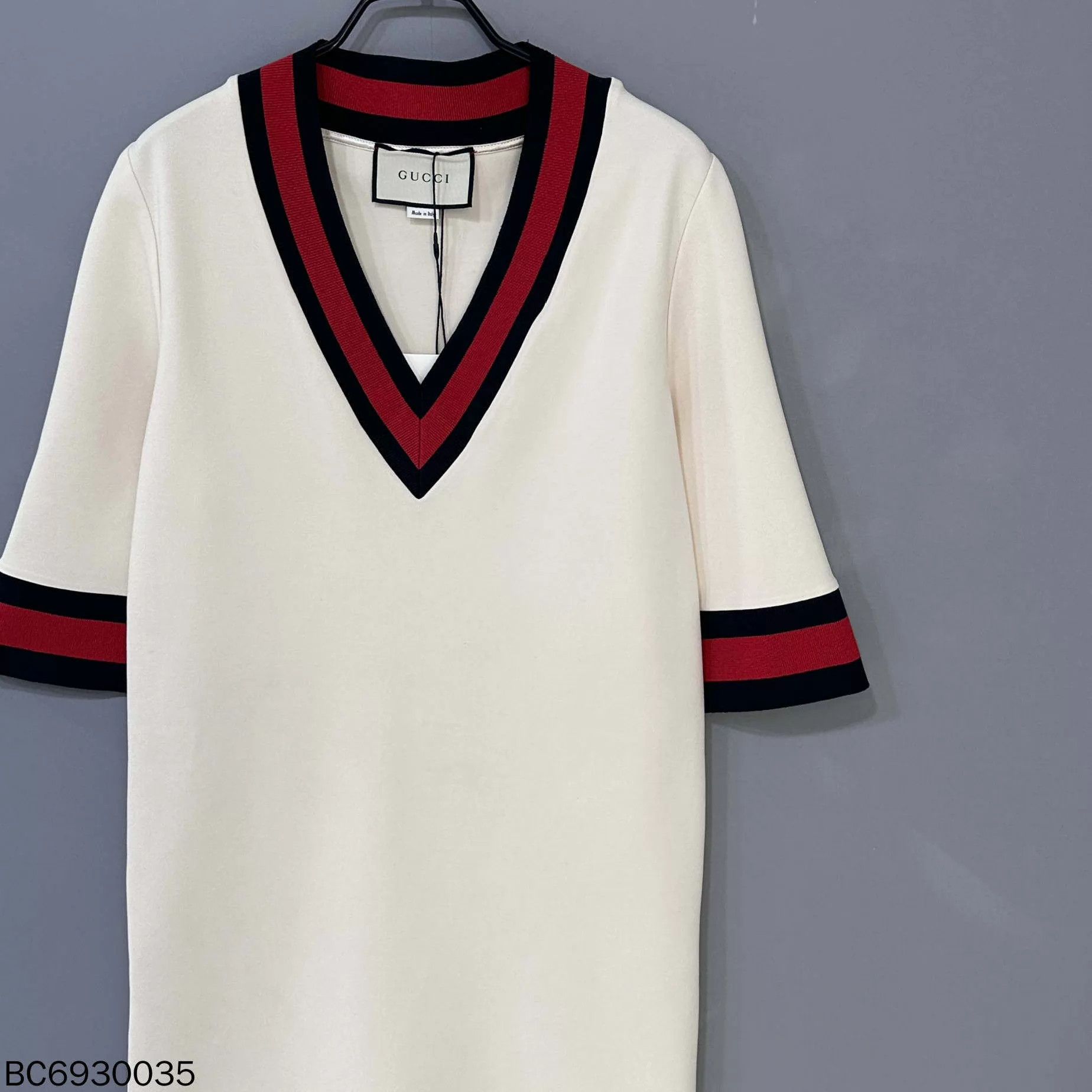 Gucci GUCCI women's striped webbing solid straight dress S Size S / US 4 / IT 40 - 2 Thumbnail