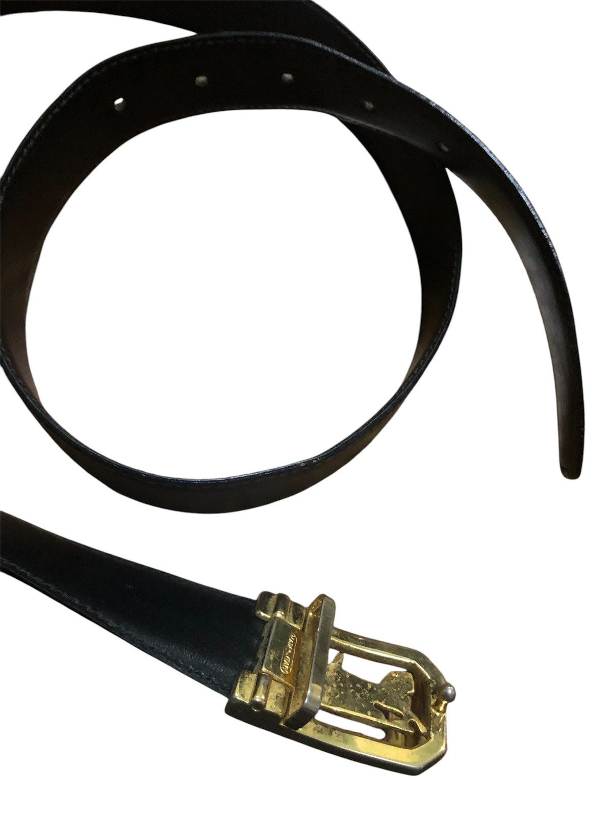 Celine × Designer Vintage Celine Leather Belt (unisex) Size 30 - 12 Thumbnail
