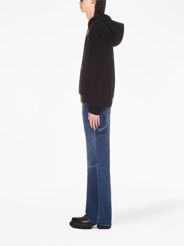 Off-White Blue Arrows Tab Flared Carpenter Jeans Size US 31 - 3 Thumbnail