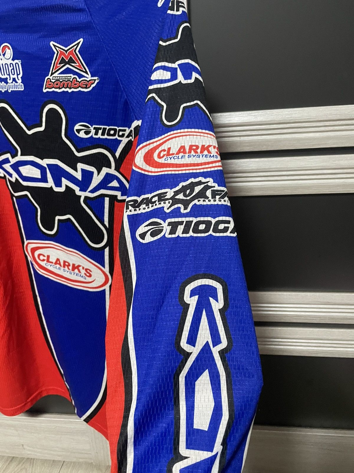 Vintage Vintage 90s KoNa Bio Racer Cycling Jersey Tioga Clark Fox Size US L / EU 52-54 / 3 - 14 Thumbnail