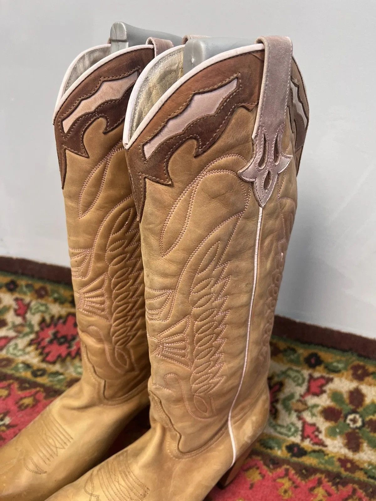 Western Rise Vintage moto GUIDI style western boots 38 women Size US 8 / IT 38 - 1 Thumbnail