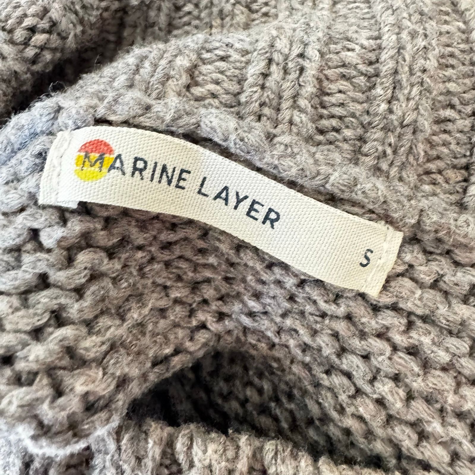 Marine Layer MARINE LAYER Chucky Wool Cotton Knit Turtleneck Sweater Gray Size S / US 4 / IT 40 - 8 Thumbnail