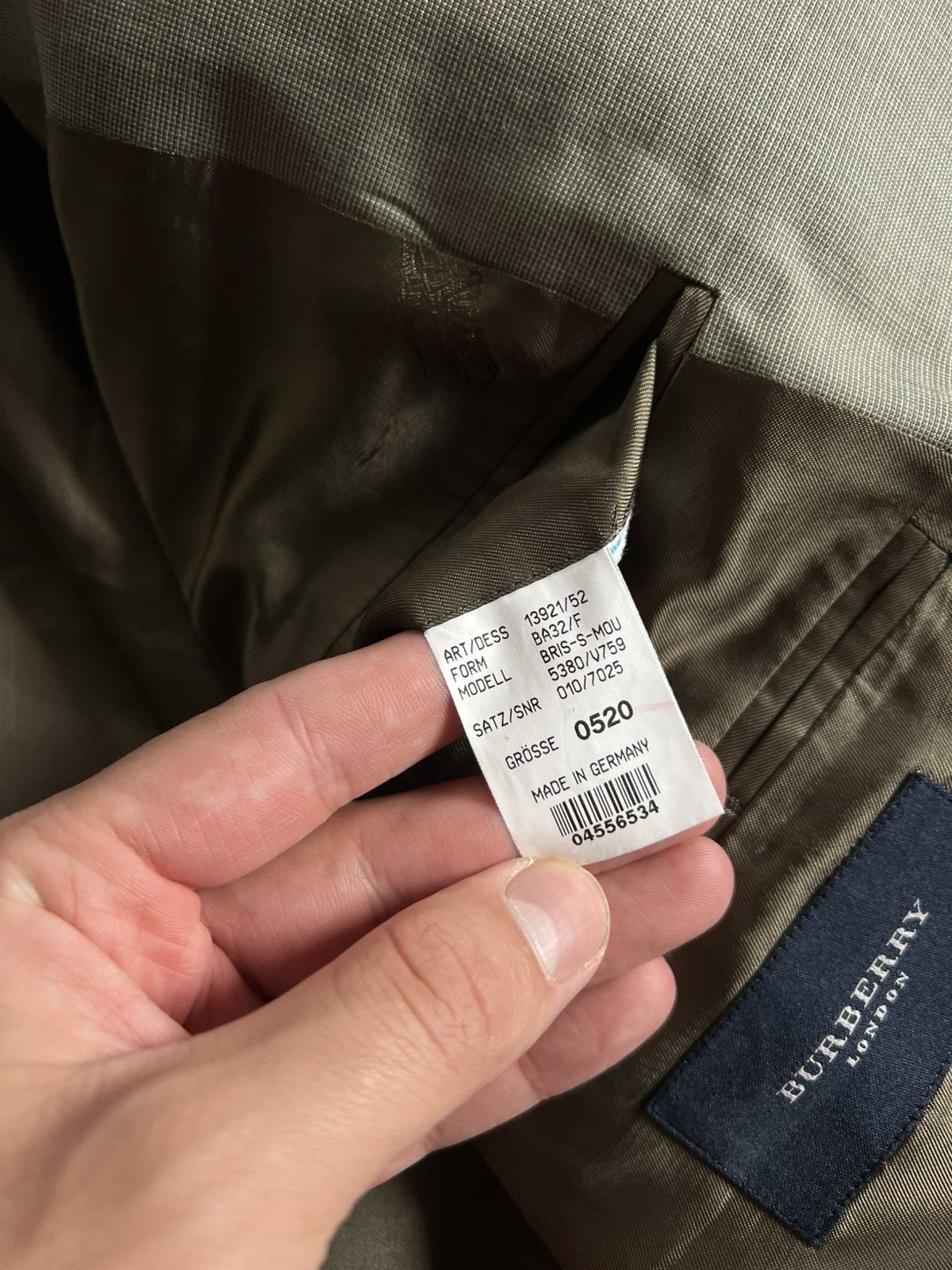 Burberry Vintage Burberry London 2 Two Piece Suit EU 52 Blazer Pants Size 52S - 13 Thumbnail