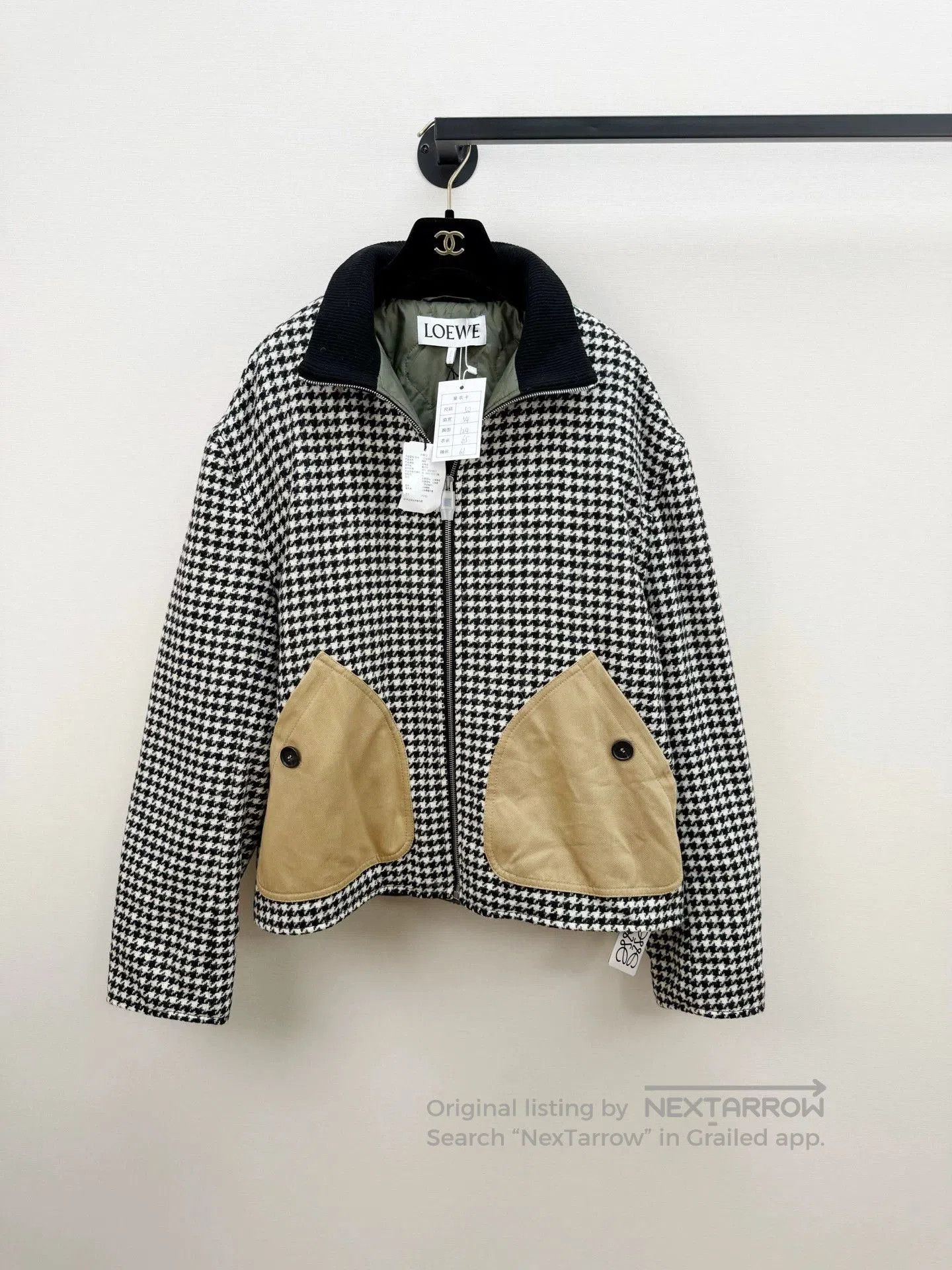 Loewe Checkered Jacket with Tags.