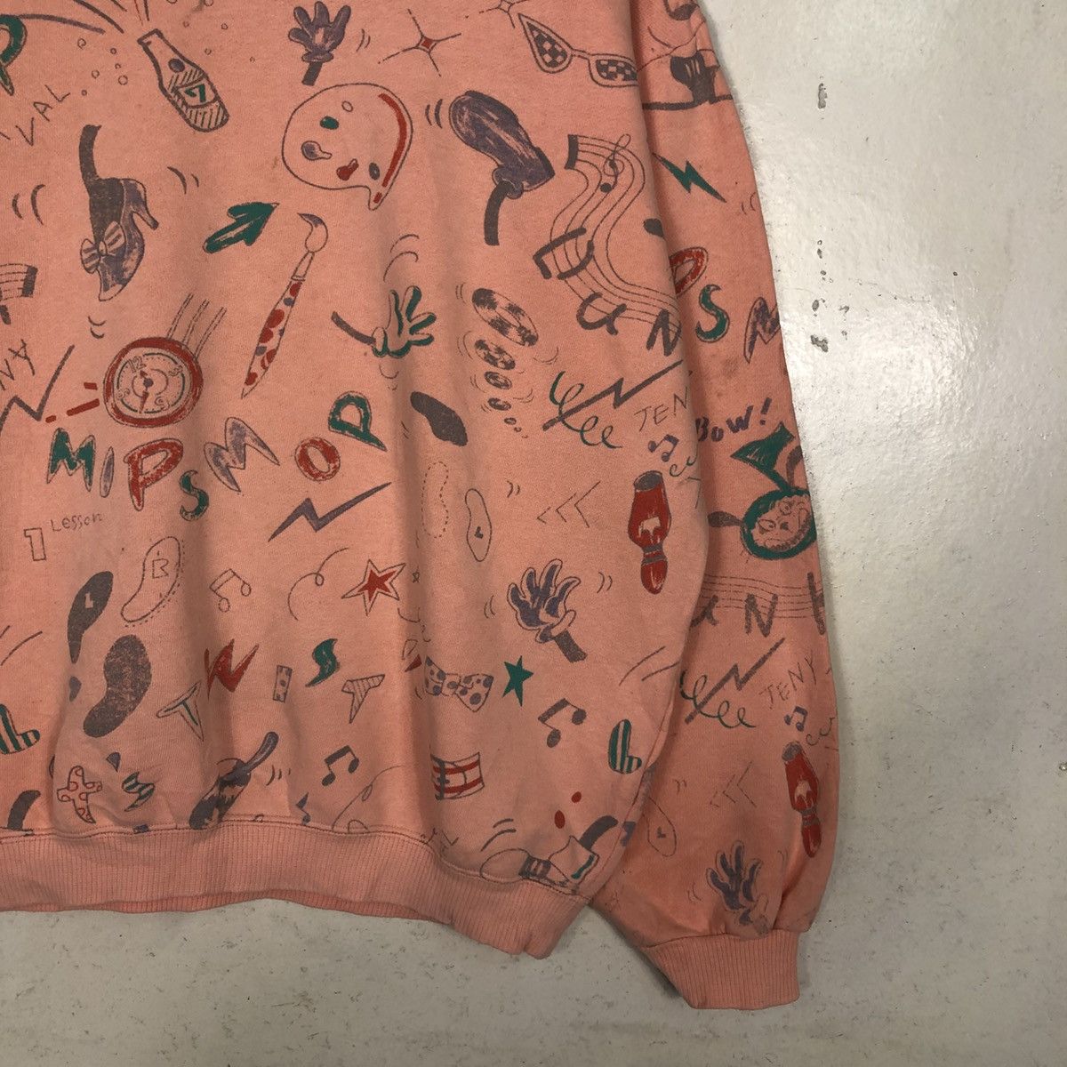 Issey Miyake 📌Vintage Sweatshirt Unbranded Full Print Issey Miyake Size US M / EU 48-50 / 2 - 7 Thumbnail