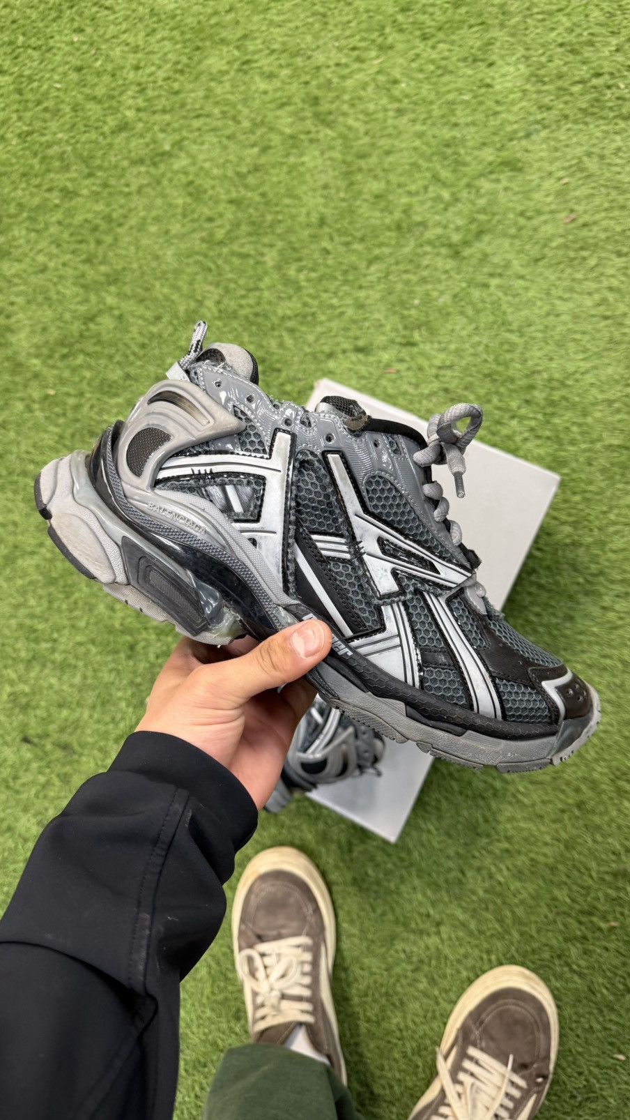Balenciaga Balenciaga Runner - Grey/Black Size US 9 / EU 42 - 7 Thumbnail