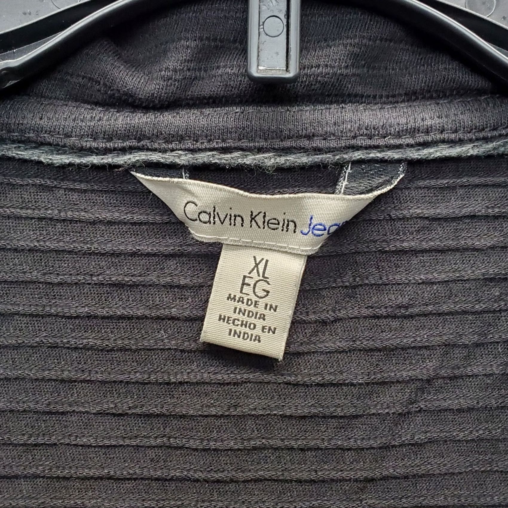 Calvin Klein Calvin Klein Mens XL Black Raglan Sleeve Mock Neck Quarter Zip Sweatshirt Size US XL / EU 56 / 4 - 6 Thumbnail
