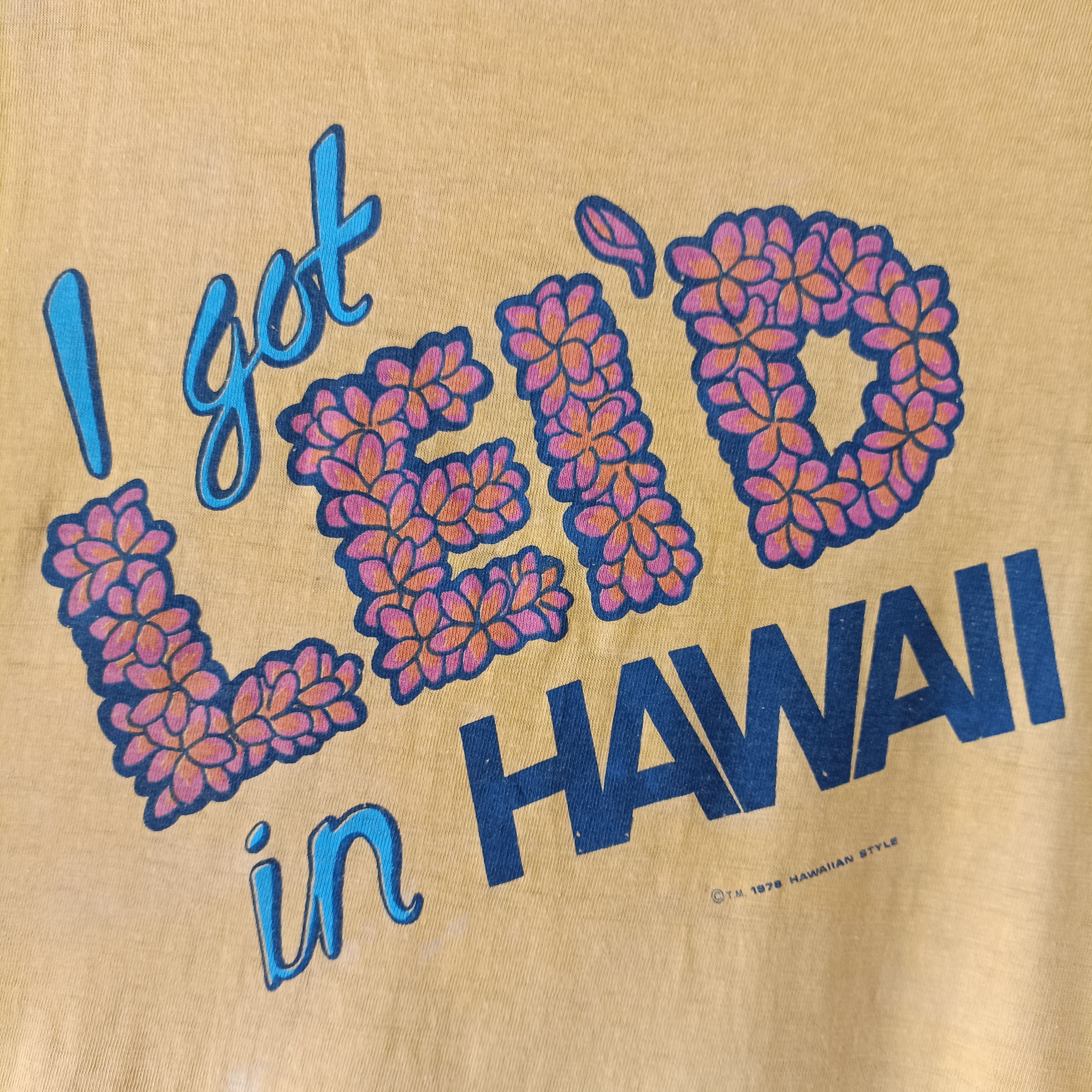 Vintage Vintage Hanes ©1978 - Hawaii Shirt Hawaiian Single Stitch Size US L / EU 52-54 / 3 - 3 Thumbnail