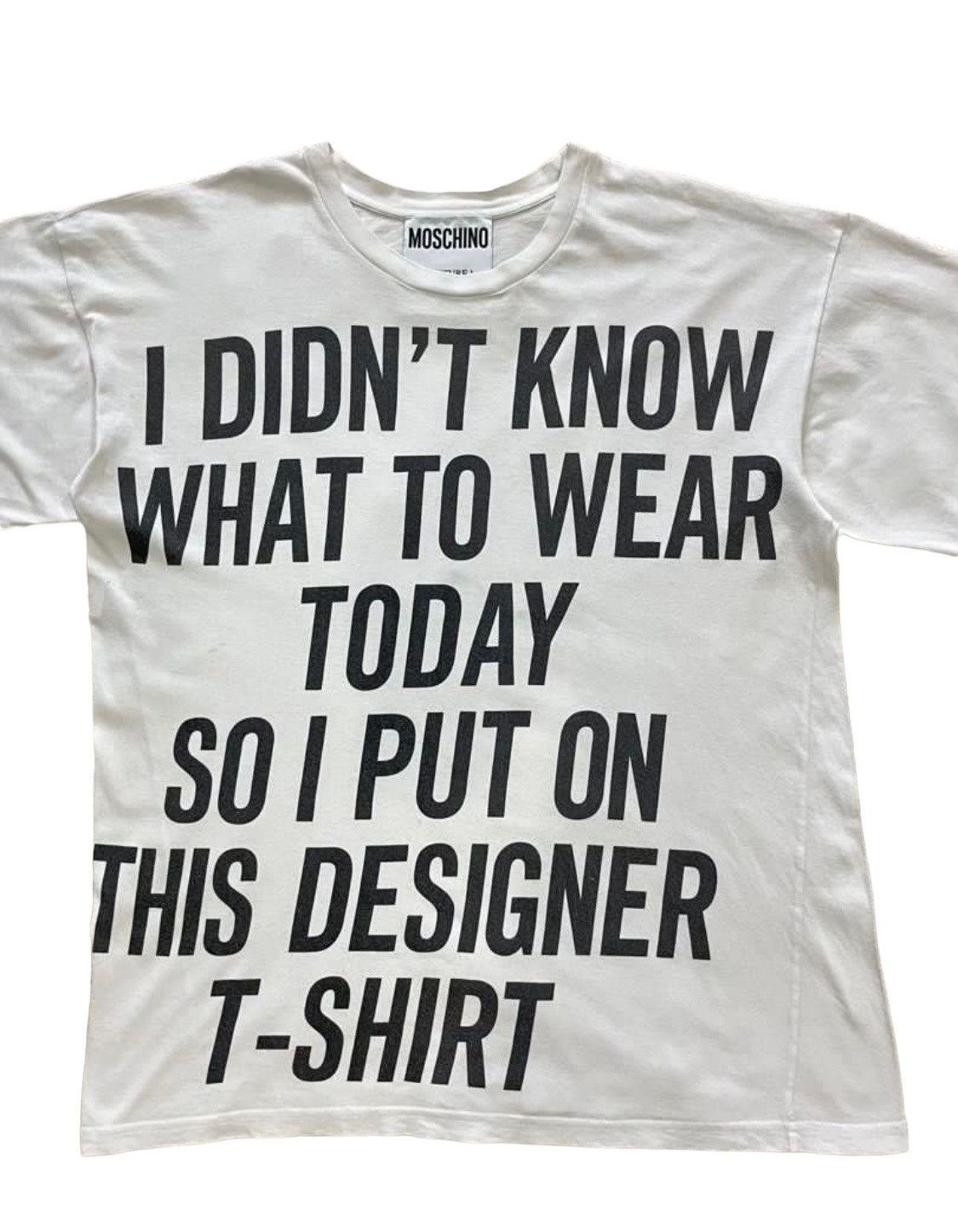 Moschino T-Shirt Moschino Spellout Designer Short Sleeve Size US S / EU 44-46 / 1 - 2 Thumbnail
