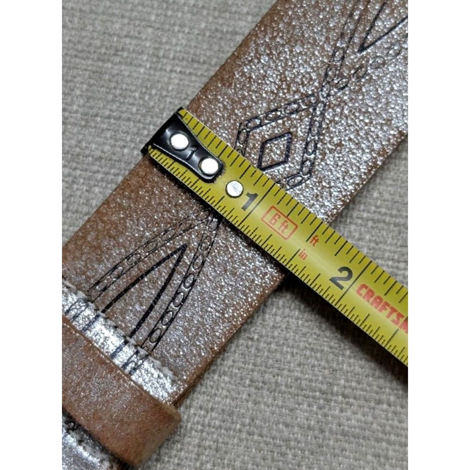 Vintage VINTAGE Arizona Western Belt Belt 32 Brown Southwestern Cowhide Leather Unisex Adults Y2K Cowboy 1990s Geometric Full Grain Leather Belt Size 32 - 3 Thumbnail