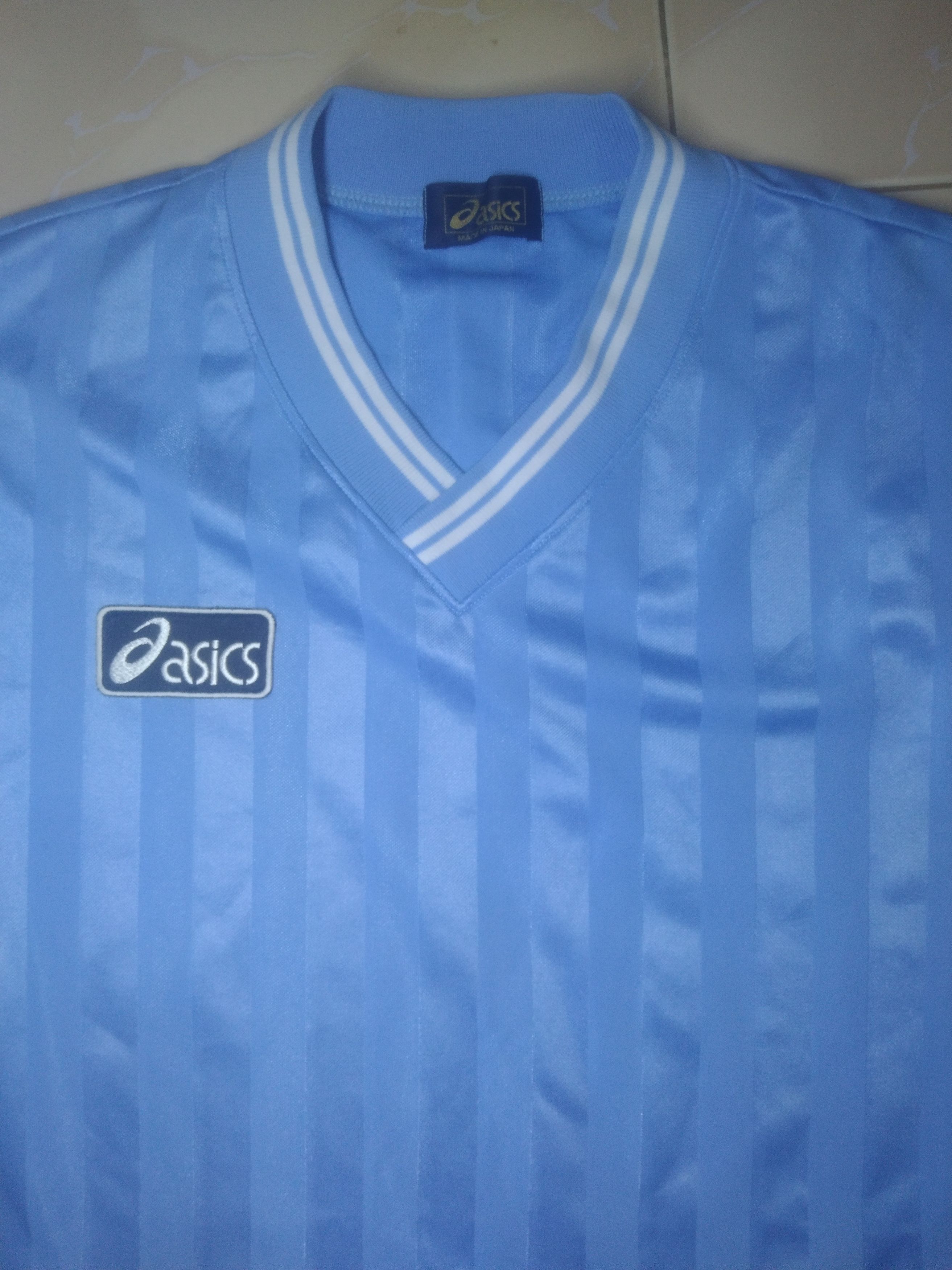 Asics × Vintage Vintage 90's Asics Jersey Size US L / EU 52-54 / 3 - 3 Thumbnail