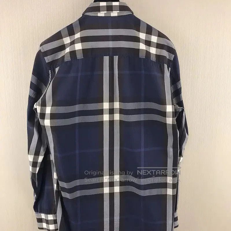 Burberry Burberry Men's Cotton Check Shirt in Dark Blue. Size US S / EU 44-46 / 1 - 2 Thumbnail