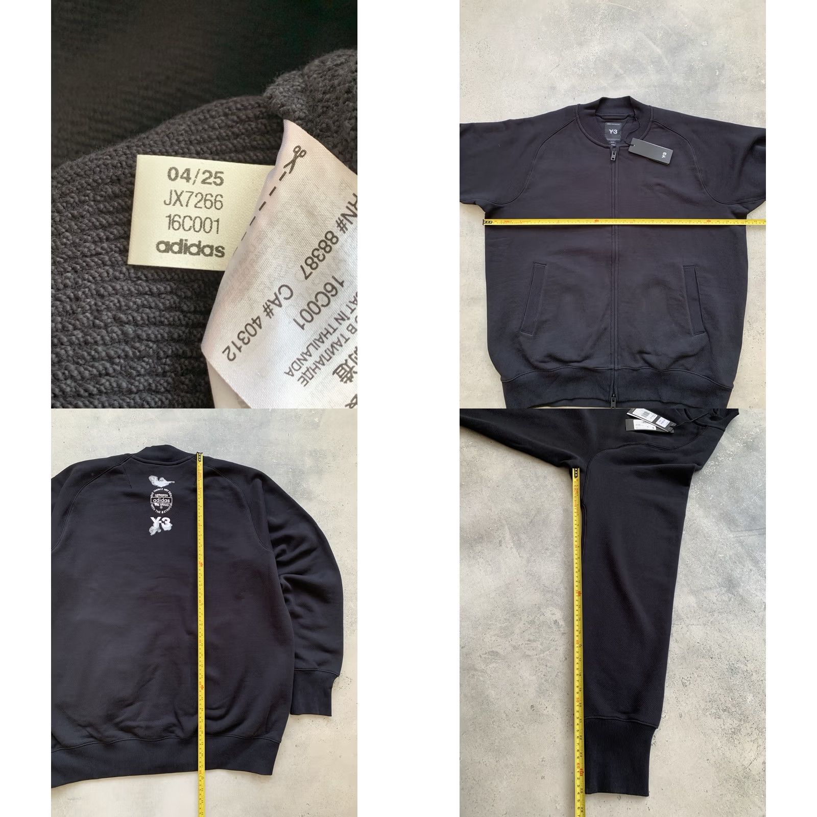 Yohji Yamamoto ADIDAS YOHJI YAMAMOTO Y-3 TRACK TOP FULL ZIP JACKET BLACK XL MEN Size US XL / EU 56 / 4 - 8 Thumbnail