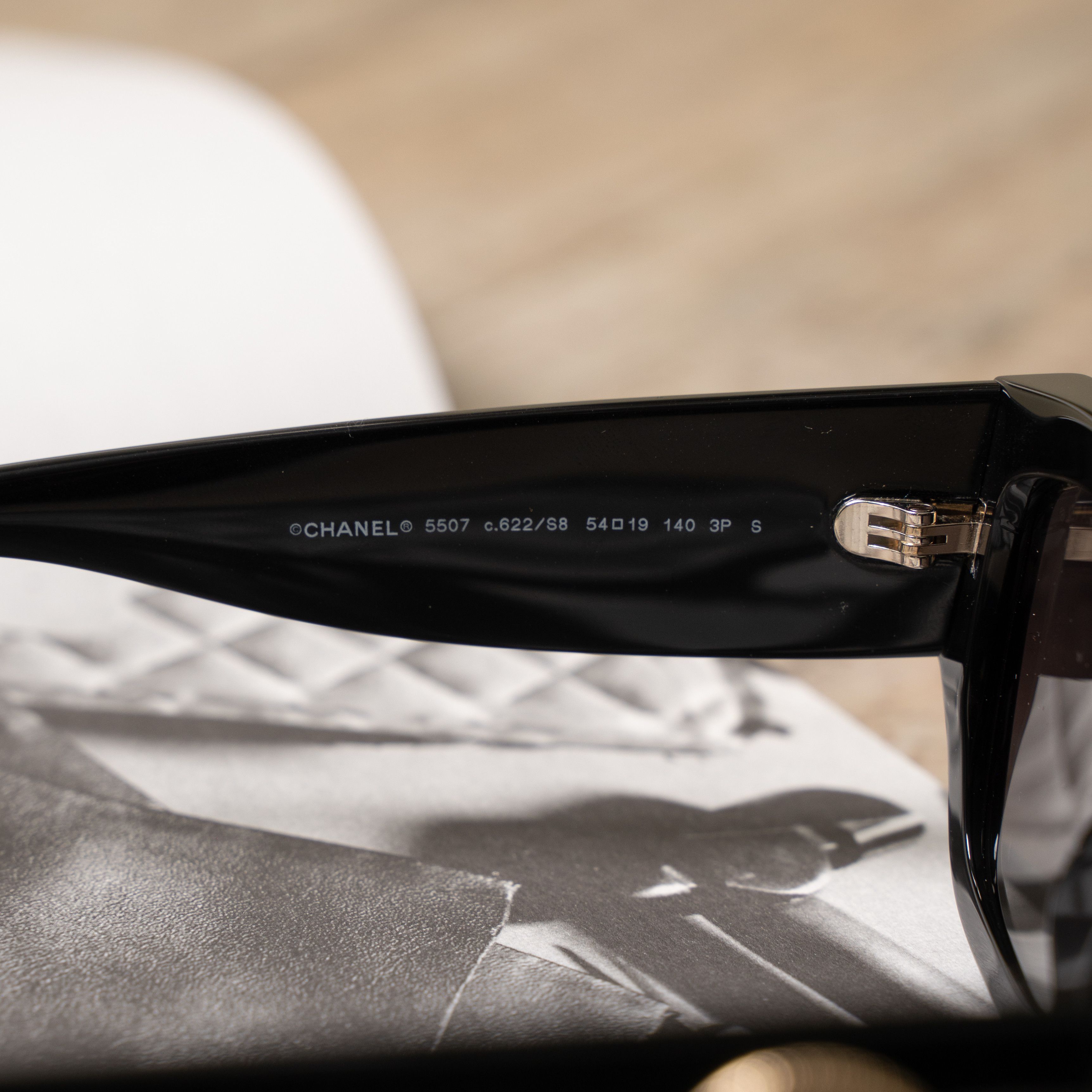 Chanel CHANEL 0CH5507 C622S8 Sunglasses BLACK Size ONE SIZE - 7 Thumbnail