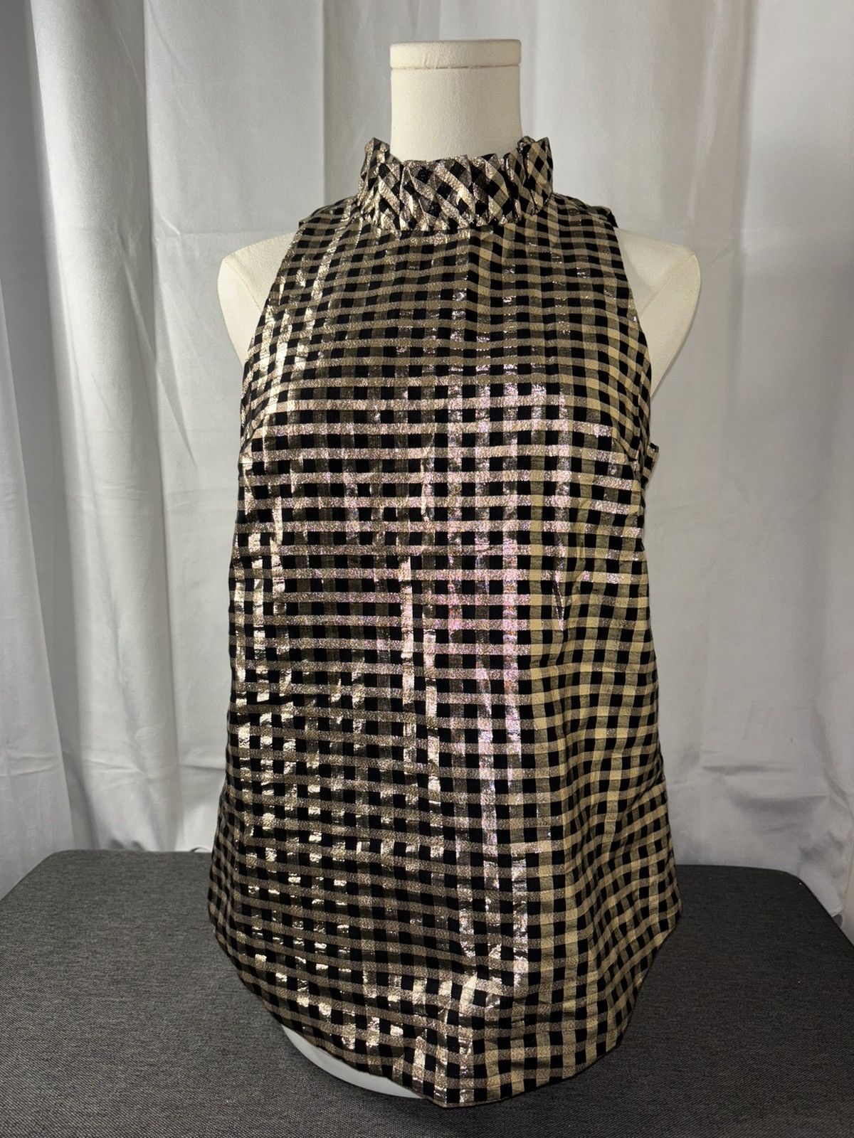 J.Crew New J. Crew Sleeveless Top Black and Gold Size XXS Size XXS / US 00 / IT 34 - 2 Thumbnail