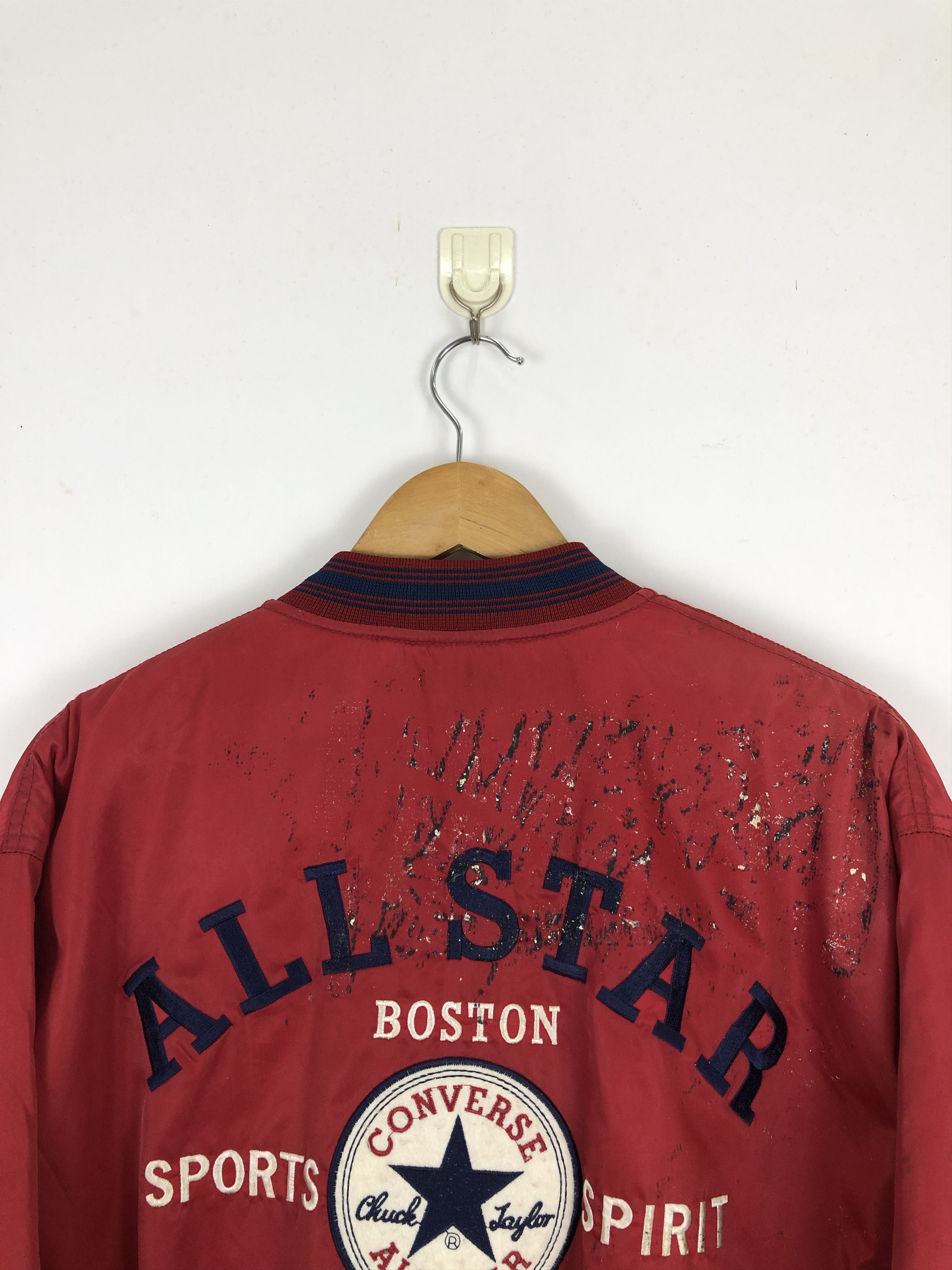 Converse Vintage 90s Converse All Star Bomber Big Logo Jacket J1713 Size US M / EU 48-50 / 2 - 4 Thumbnail