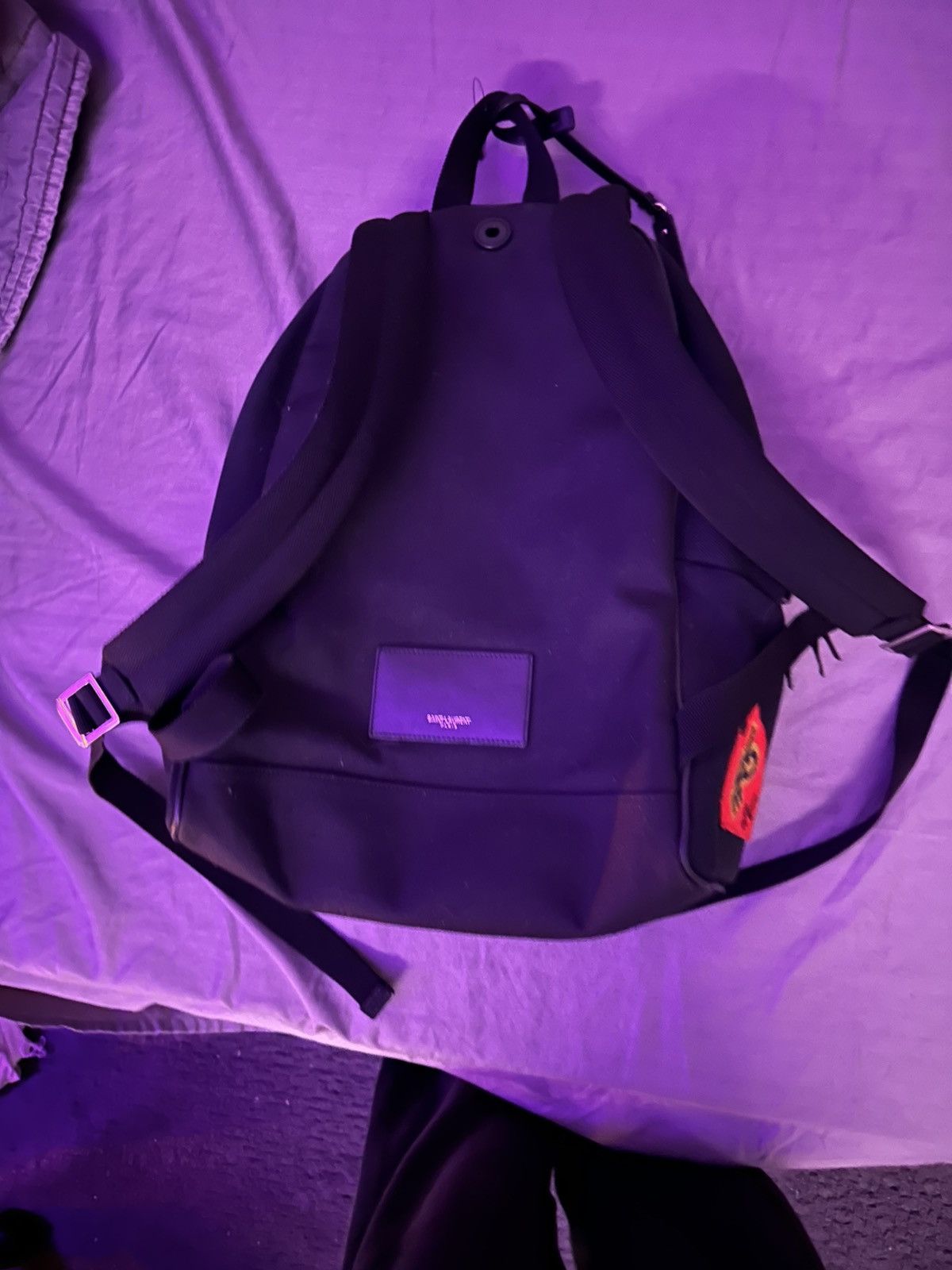Yves Saint Laurent Yves Saint Laurent Twill Patches City Backpack Size ONE SIZE - 3 Thumbnail