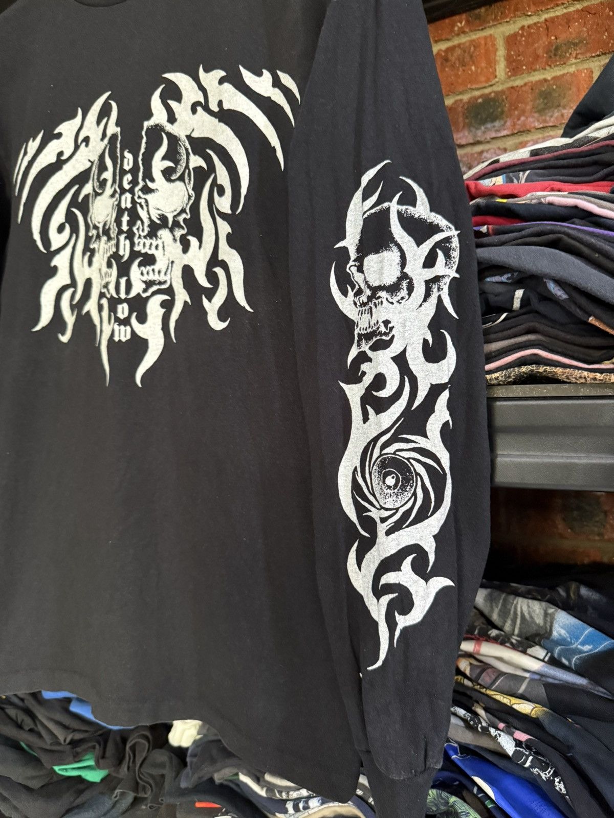 Band Tees Vintage 90s Death Low Black Metal LS Faded Tee Size US M / EU 48-50 / 2 - 4 Thumbnail