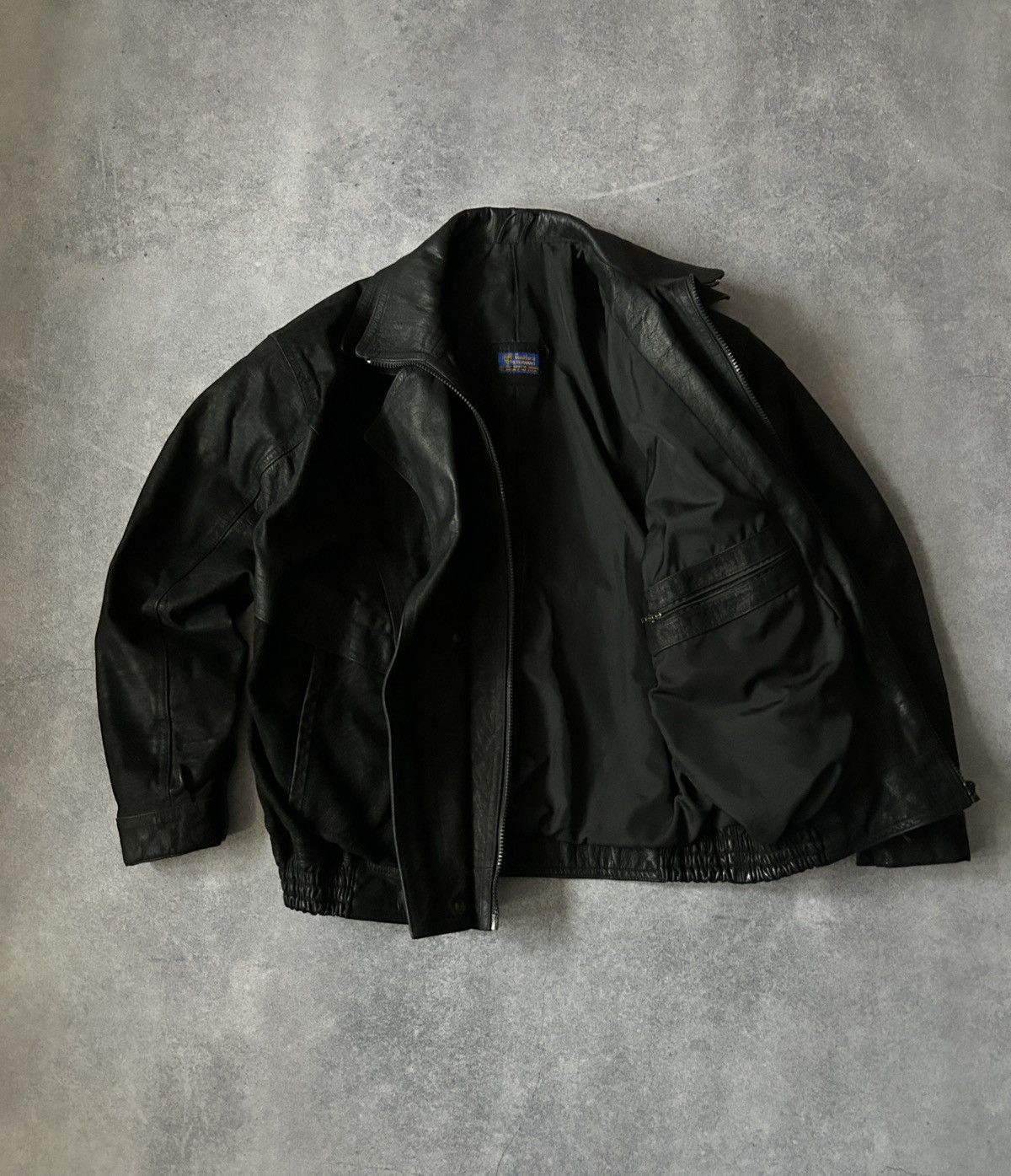 Genuine Leather × Vintage Vintage Genuine Leather Biker leather jacket y2k Size US M / EU 48-50 / 2 - 2 Thumbnail