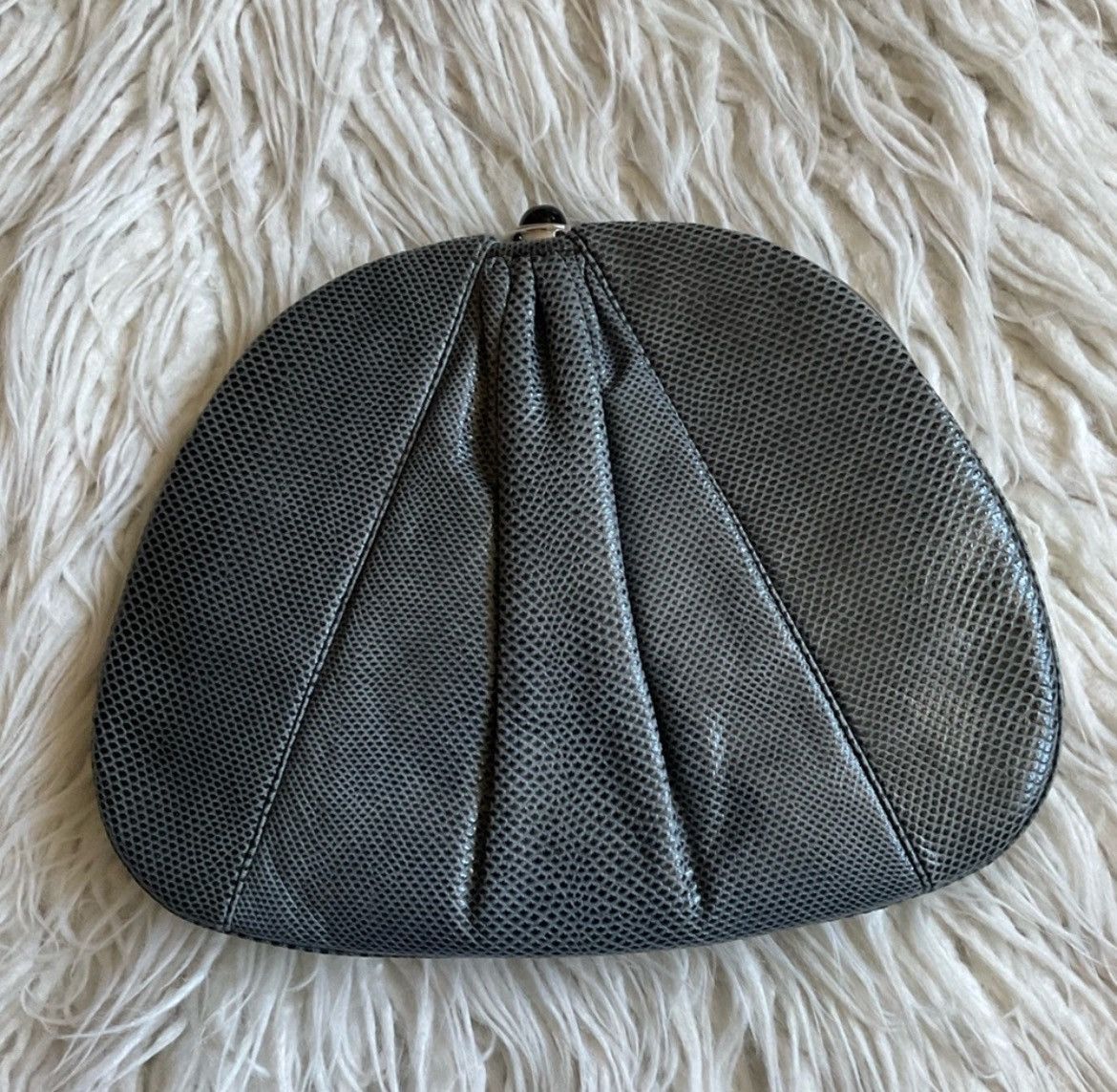 Judith Leiber Judith Leiber Snakeskin Gray Evening Convertible Clutch Size ONE SIZE - 2 Thumbnail