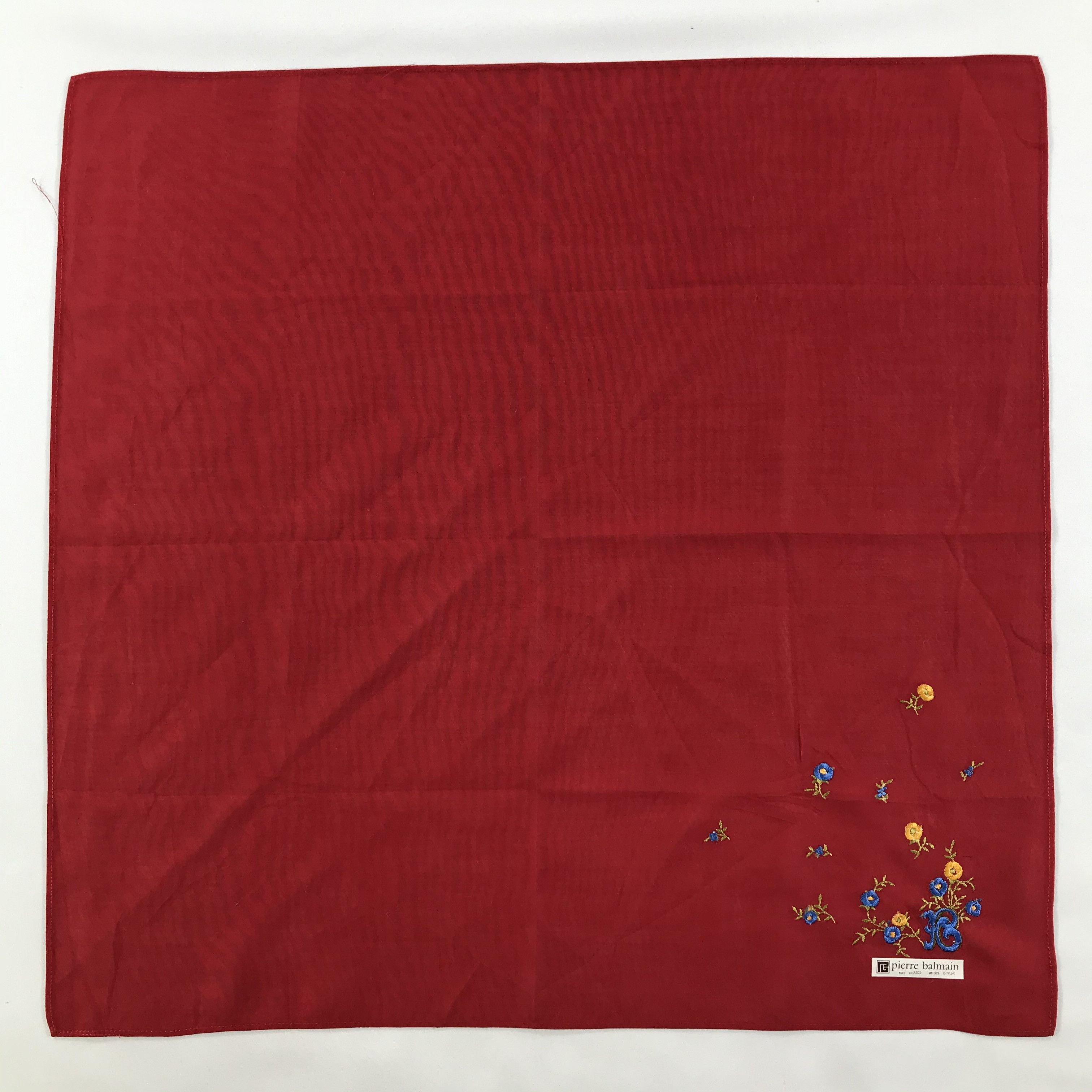 Pierre Balmain × Vintage Pierre Balmain Bandana / Handkerchief / Neckerchief - S1316 Size ONE SIZE - 1 Thumbnail