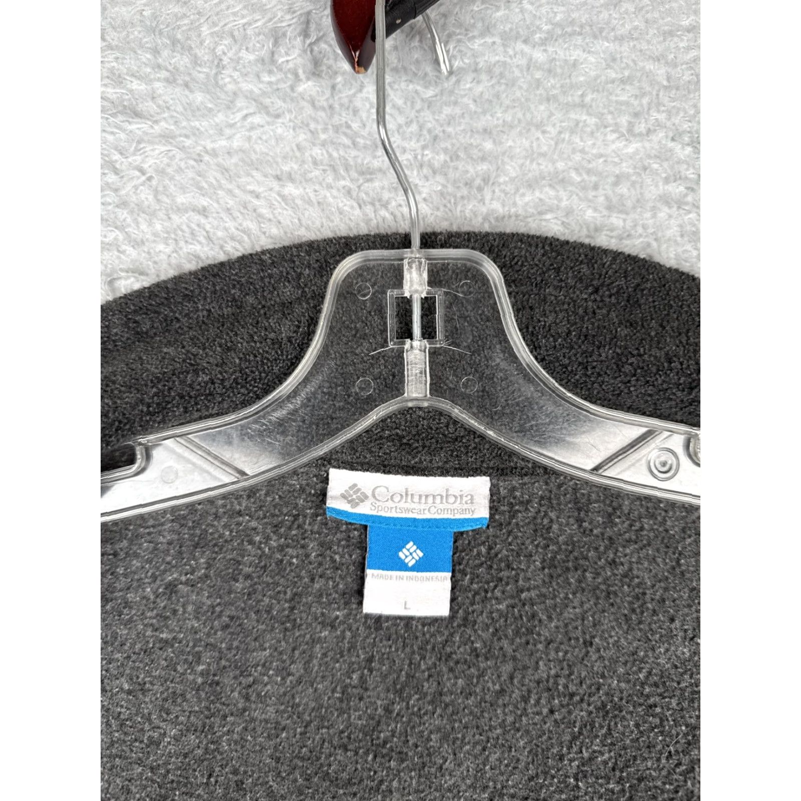 Vintage Columbia Jacket Mens Large Gray Full Zip Stand Collar Pockets Outdoor Windbreaker Fleece | Outdoor, Hiking, Walking | Men Size US L / EU 52-54 / 3 - 3 Thumbnail