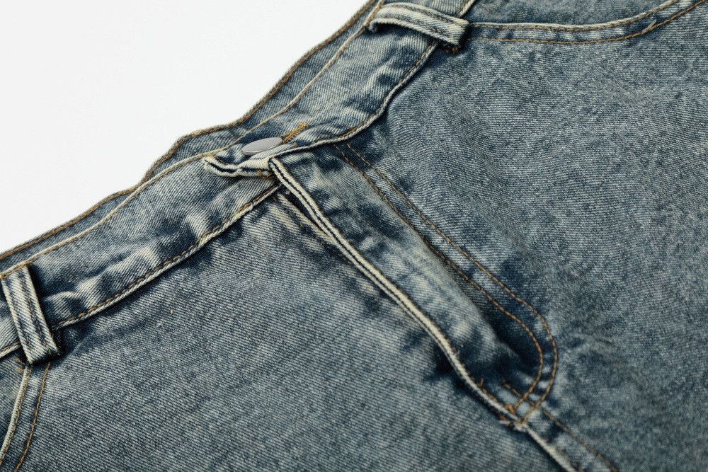 Vintage American retro washed distressed denim shorts Size US 32 / EU 48 - 3 Thumbnail